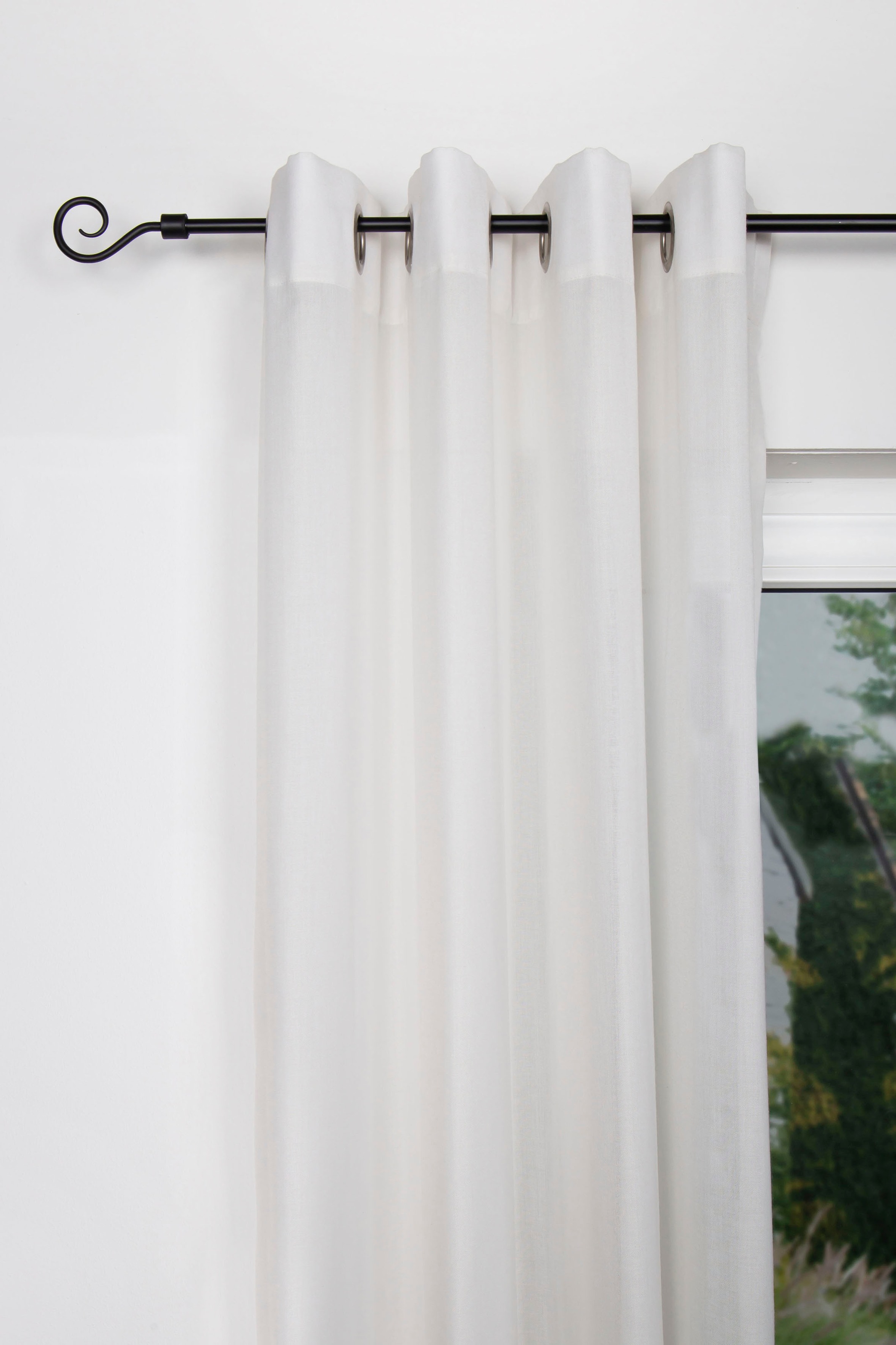 mydeco Gardinenstange »Hook«, 1 läufig-läufig, ausziehbar
