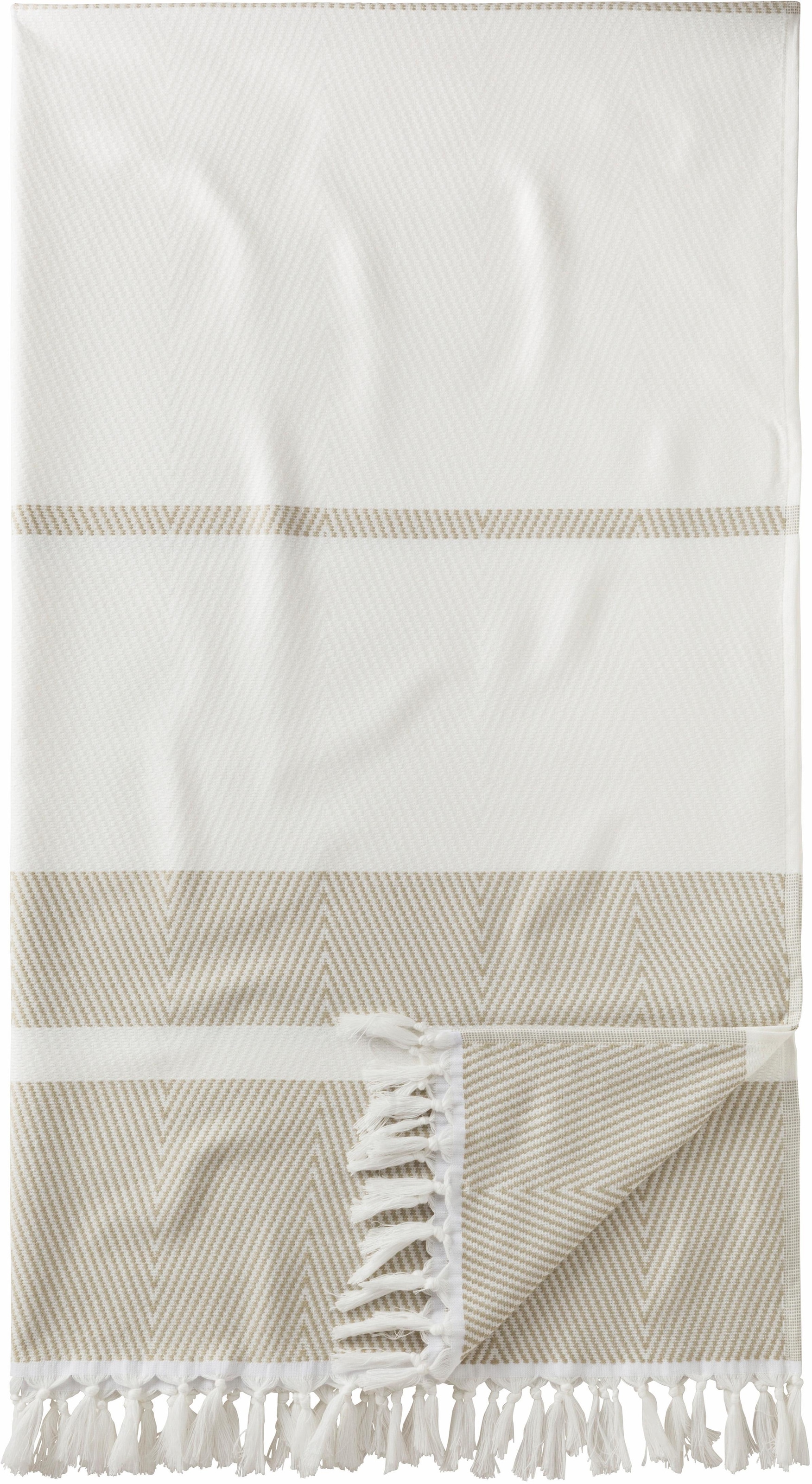 Egeria Hamamtuch »Pestemal ideal St.), cm, 100x180 Fransen, Herri«, Strandtuch mit (1 als Muster 