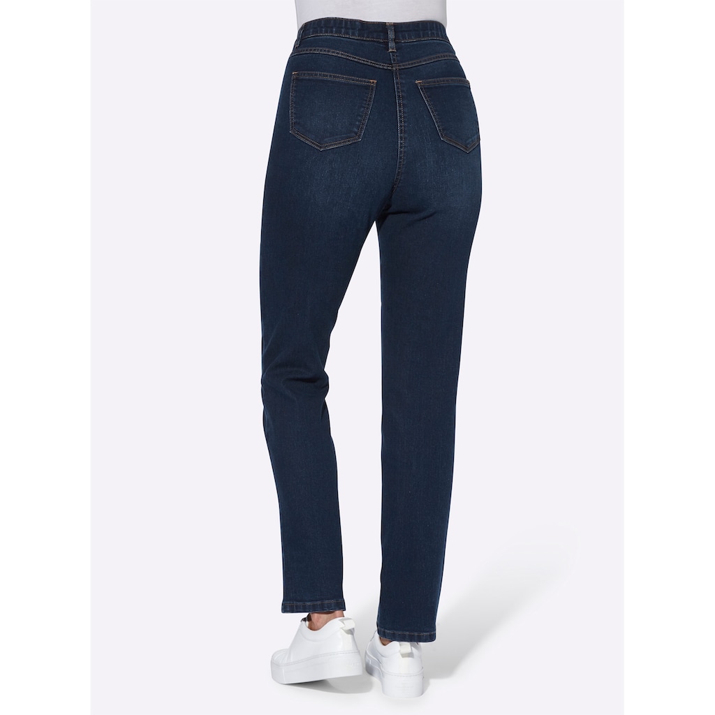 Classic Basics High-waist-Jeans, (1 tlg.)