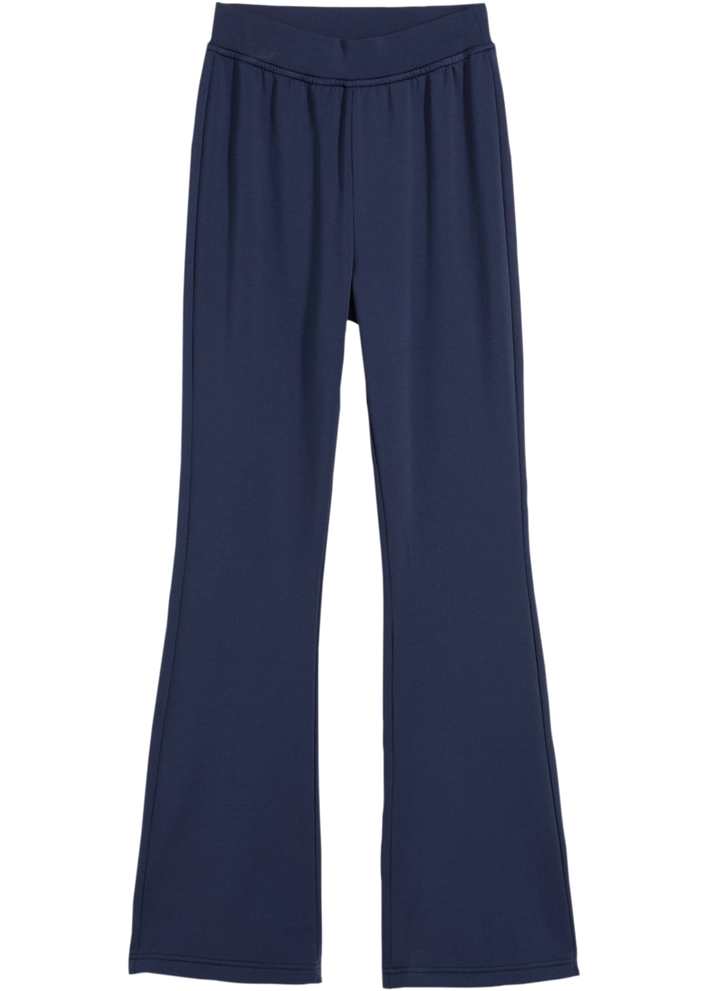 bonprix Thermohose »Ausgestellte Jerseyhose mit angerauter Innenseite«  mit angerautem Innenmaterial, mit Gummizug, ausgestellte Passform