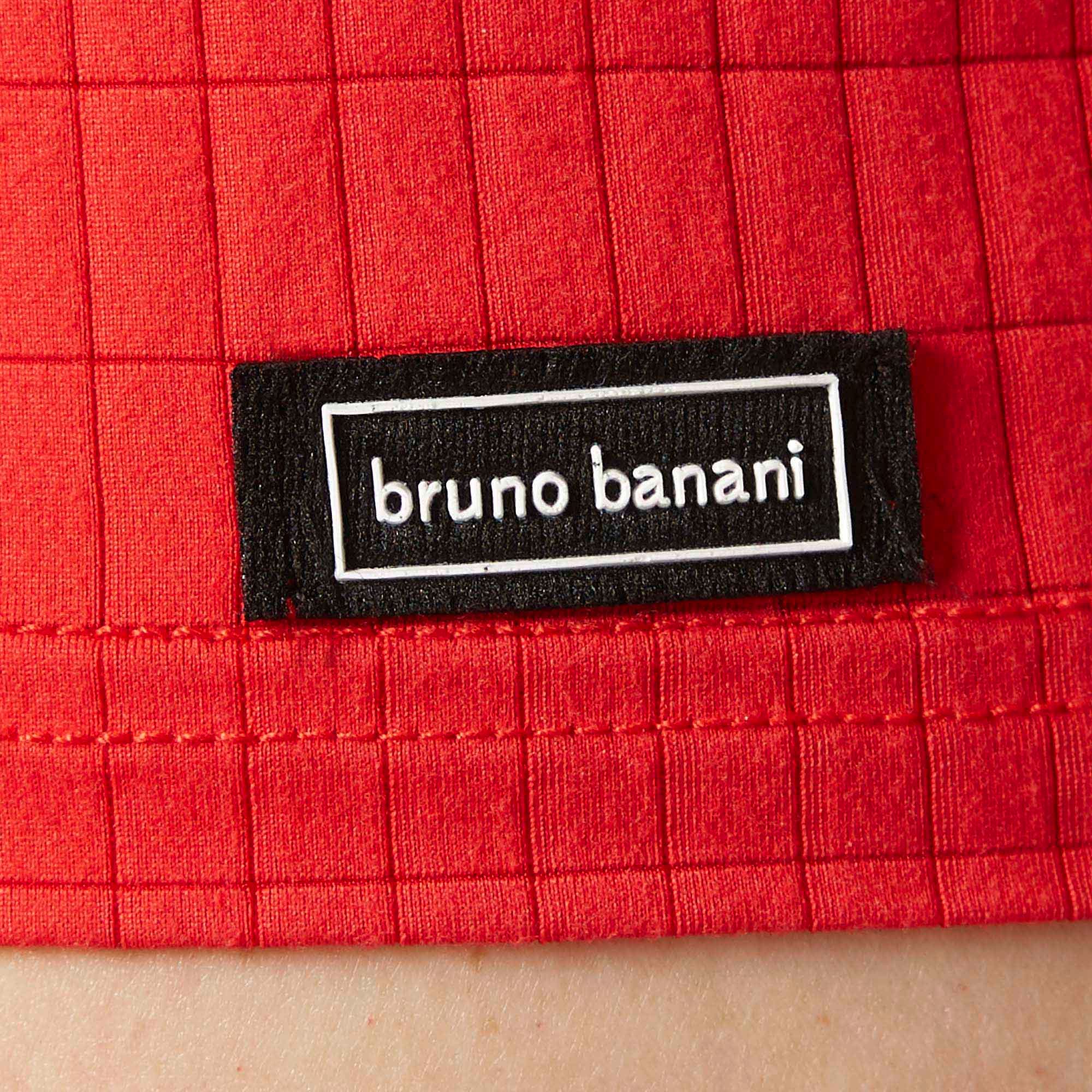 Bruno Banani V-Shirt »CHECK LINE 2.0« Pique Optik, Kurzarm, V-Neck, Cotton-Mix