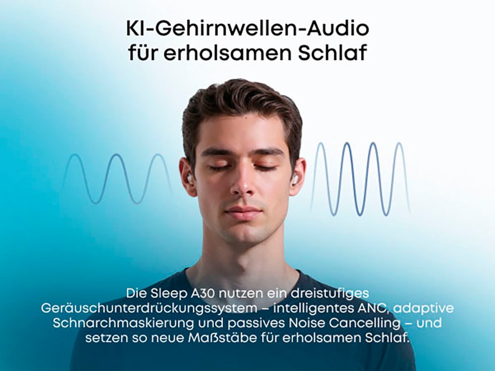Anker In-Ear-Kopfhörer »Soundcore Sleep A30« Bluetooth Active Noise Cancelling (ANC)
