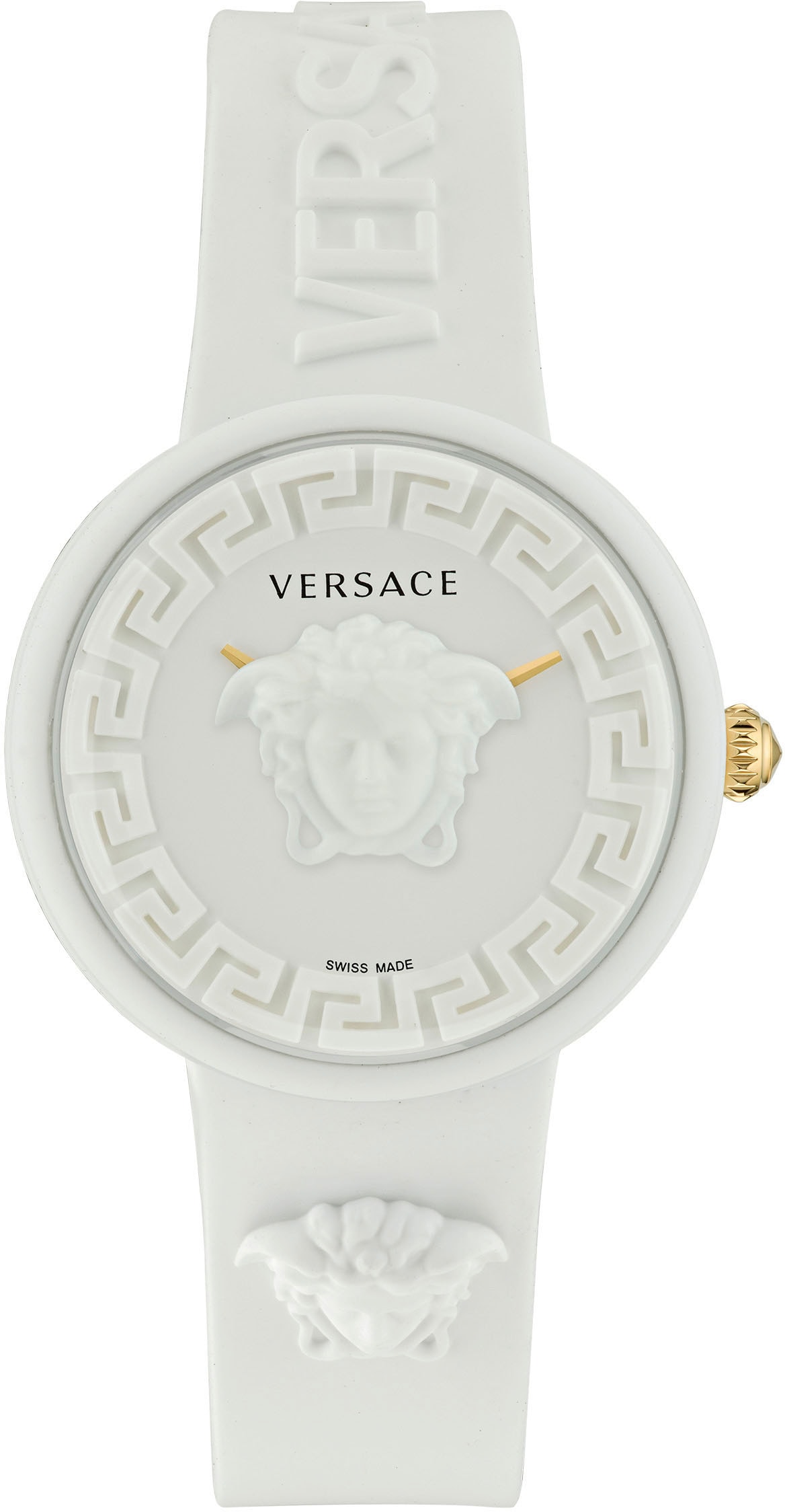 Versace Quarzuhr »MEDUSA POP«, Armbanduhr, Damenuhr, Saphirglas, Swiss Made, analog