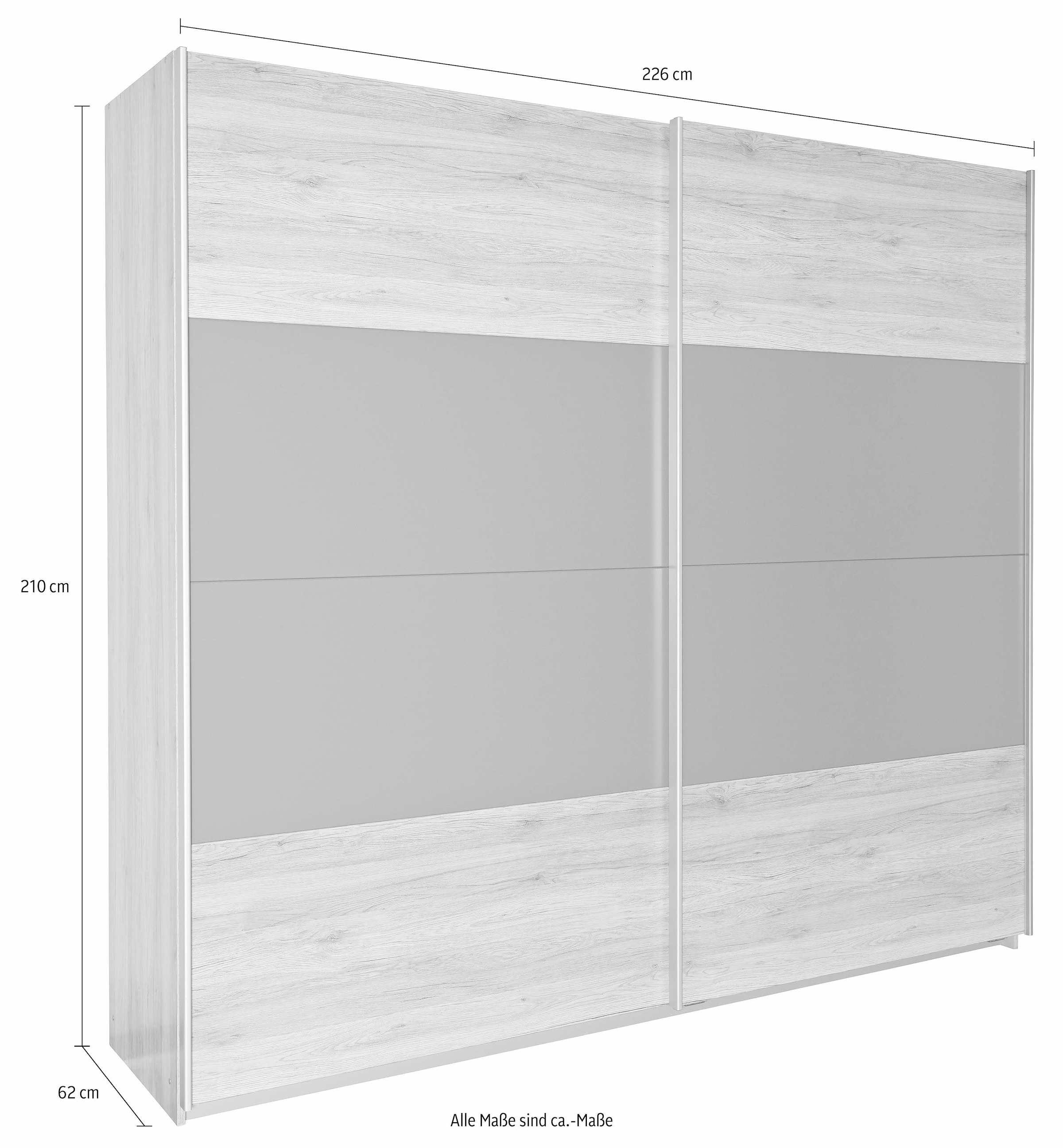 rauch Schwebetürenschrank »Quadra Kleiderschrank BESTSELLER Schrank Gaderobe«, mit Möglichkeit zur individuellen Frontgestaltung, leichtgängige Türen