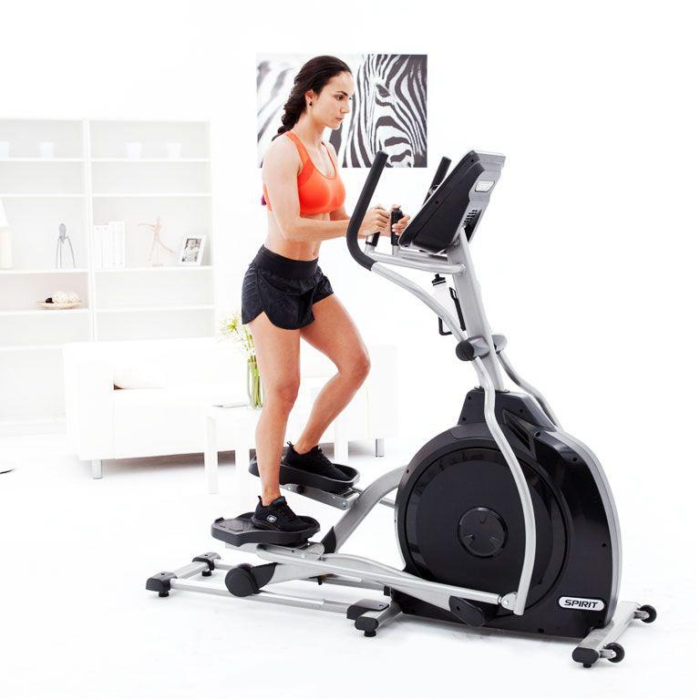 Spirit Fitness Ellipsentrainer-Ergometer »XE 195«, Schwungmasse ca. 21 kg, 20 Widerstandsstufen