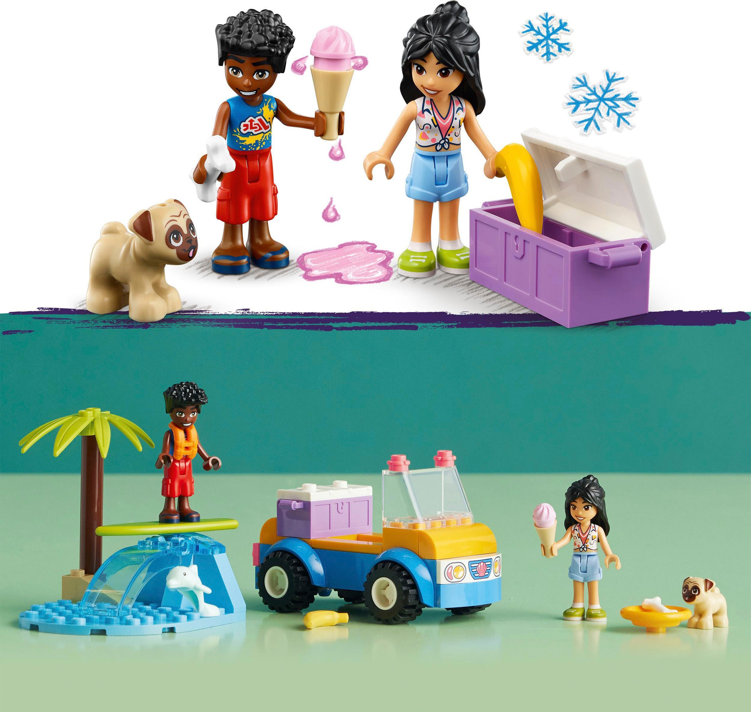 LEGO® Konstruktionsspielsteine »Strandbuggy-Spaß (41725), LEGO® Friends«, (61 St.), Made in Europe