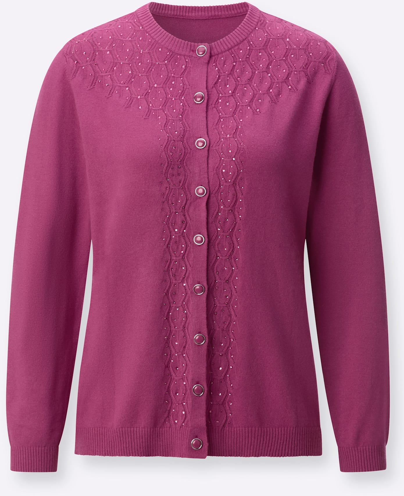 Classic Ajourstrickjacke