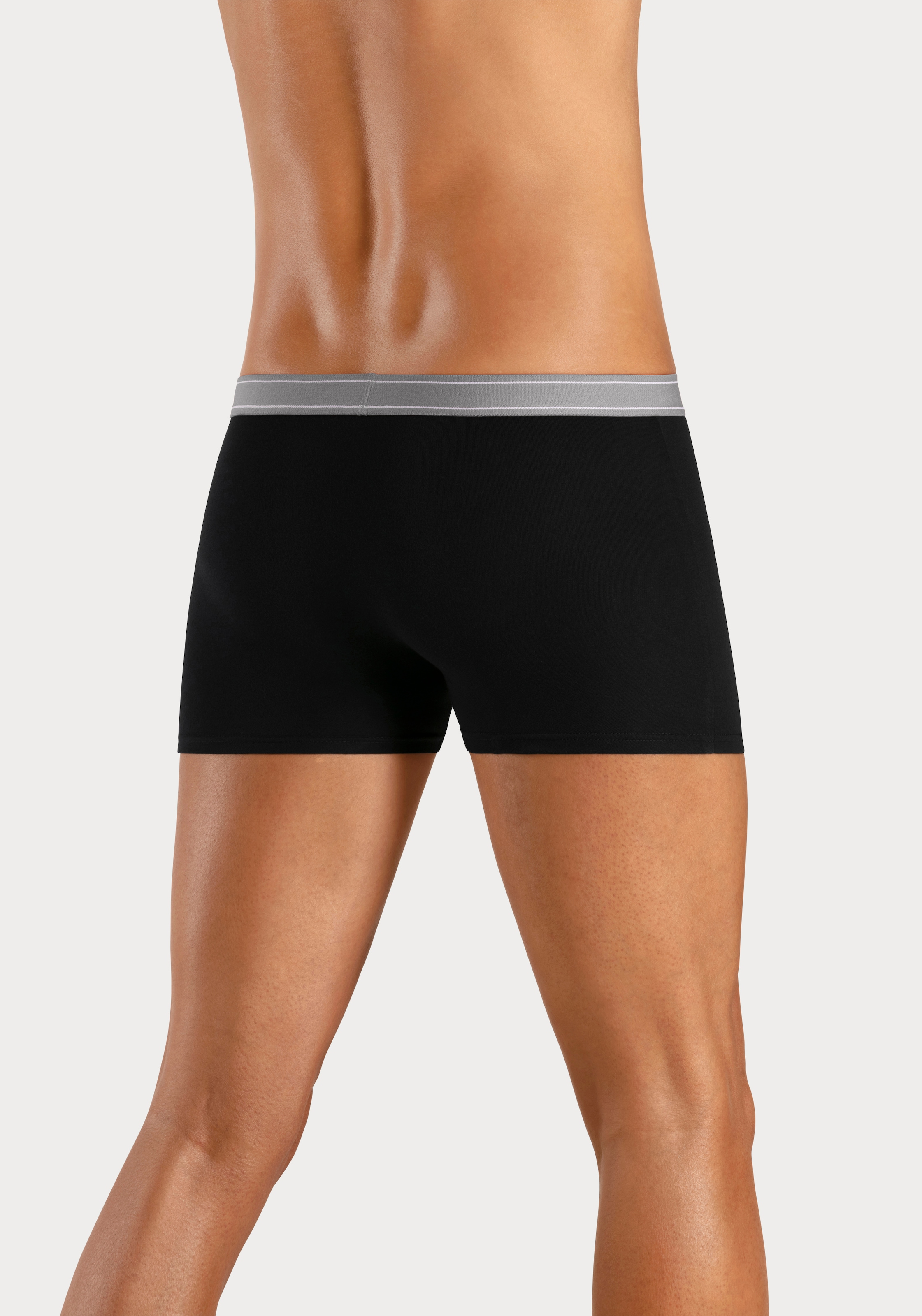 H.I.S Boxer »Boxershorts für Herren«, (Packung, 5 St.), mit Steifen und Logo im Bund