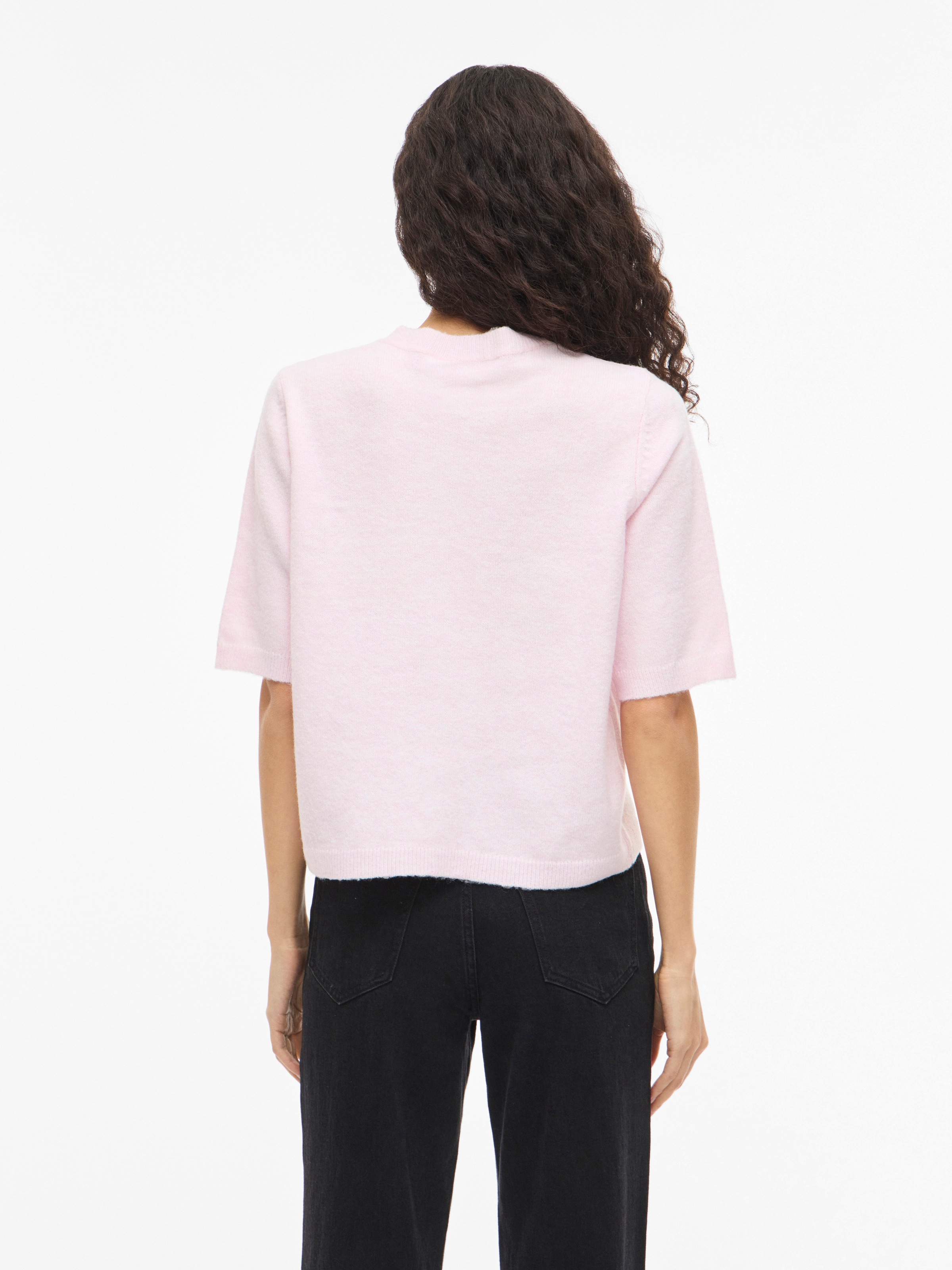 Vila Strickjacke »VILIGA 2/4 O-NECK KNIT CARDIGAN - NOOS« Materialmix, regular fit