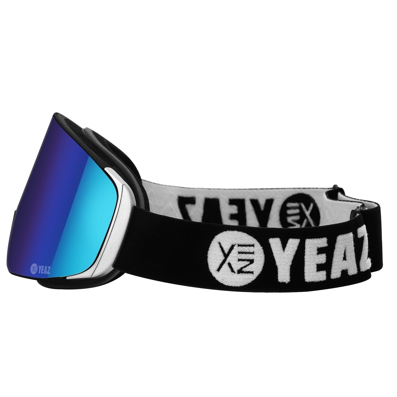 YEAZ Snowboardbrille »Magnet-Ski-Snowboardbrille grün verspiegelt/silber APEX«