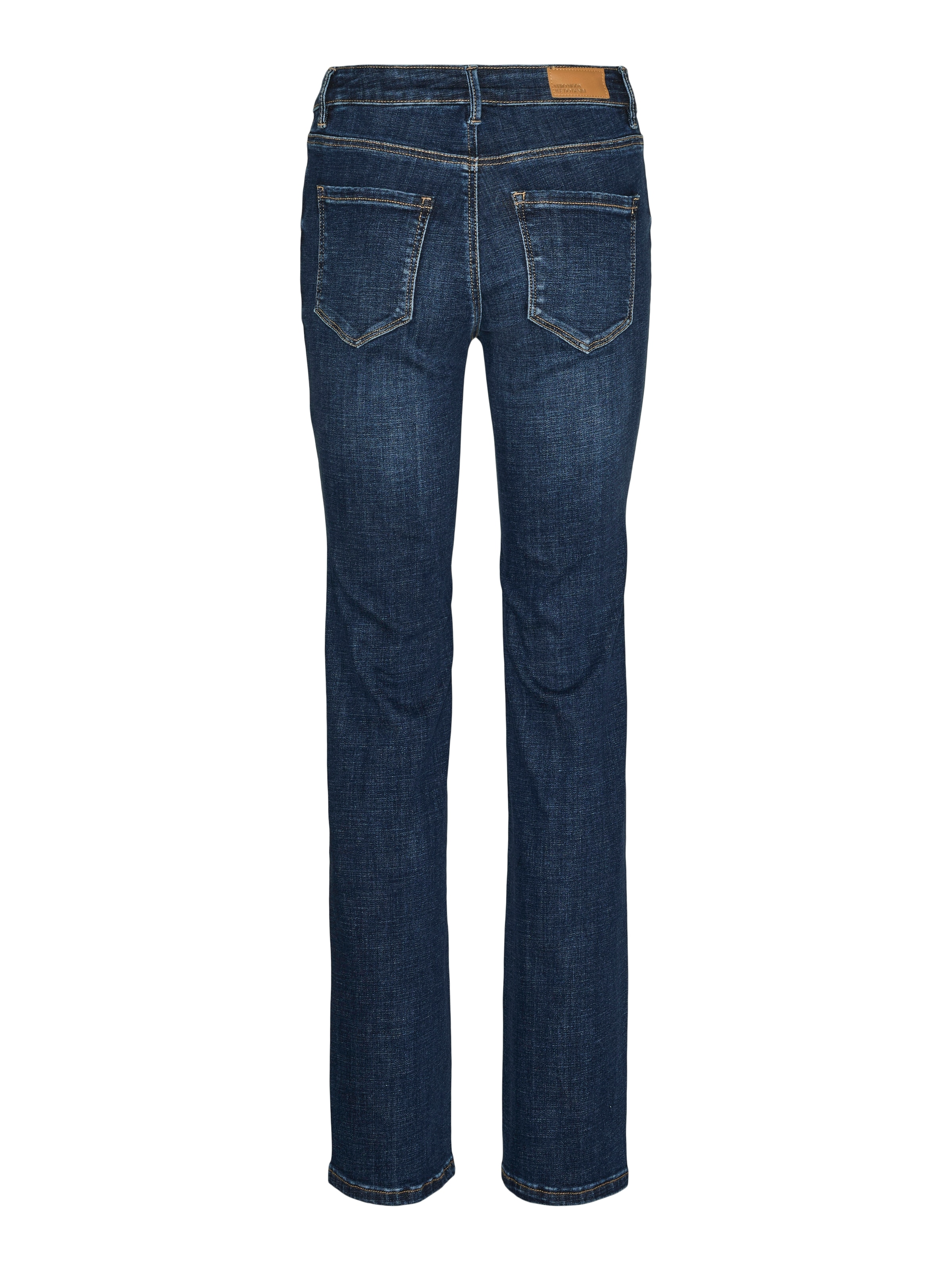Vero Moda Straight-Jeans »VMFLASH MR STRAIGHT JEANS LI3300 GA NOOS« Baumwollmischung mit Stretch, regular waist, straight fit