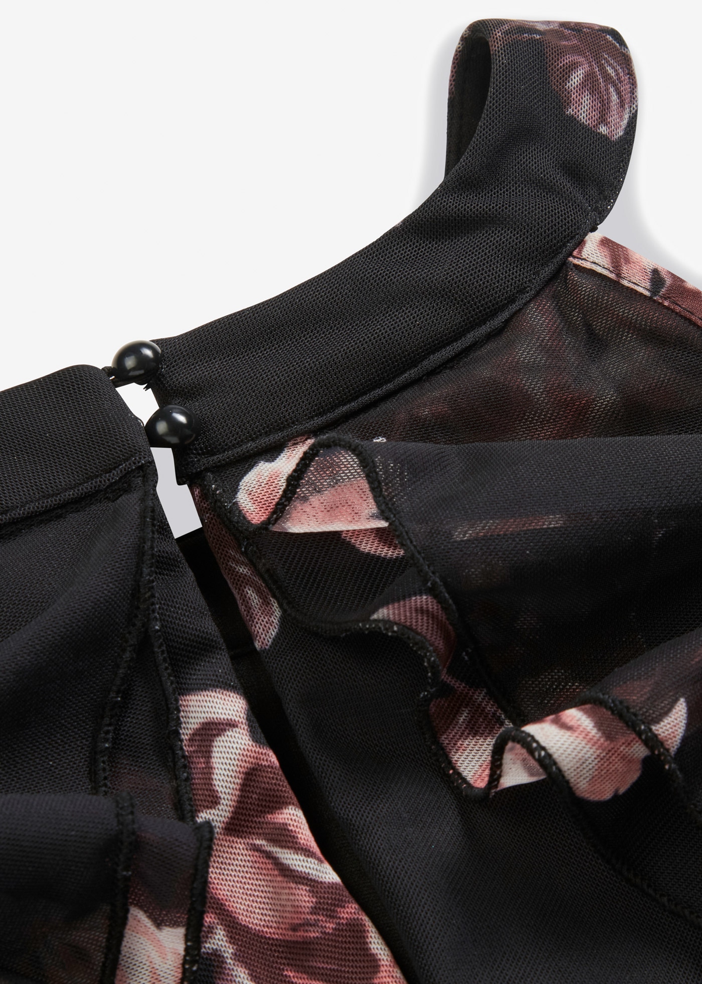 bonprix Maxikleid »Maxikleid aus Mesh« für eleganten Auftritt, aus leichtem Mesh-Material, lockere Passform