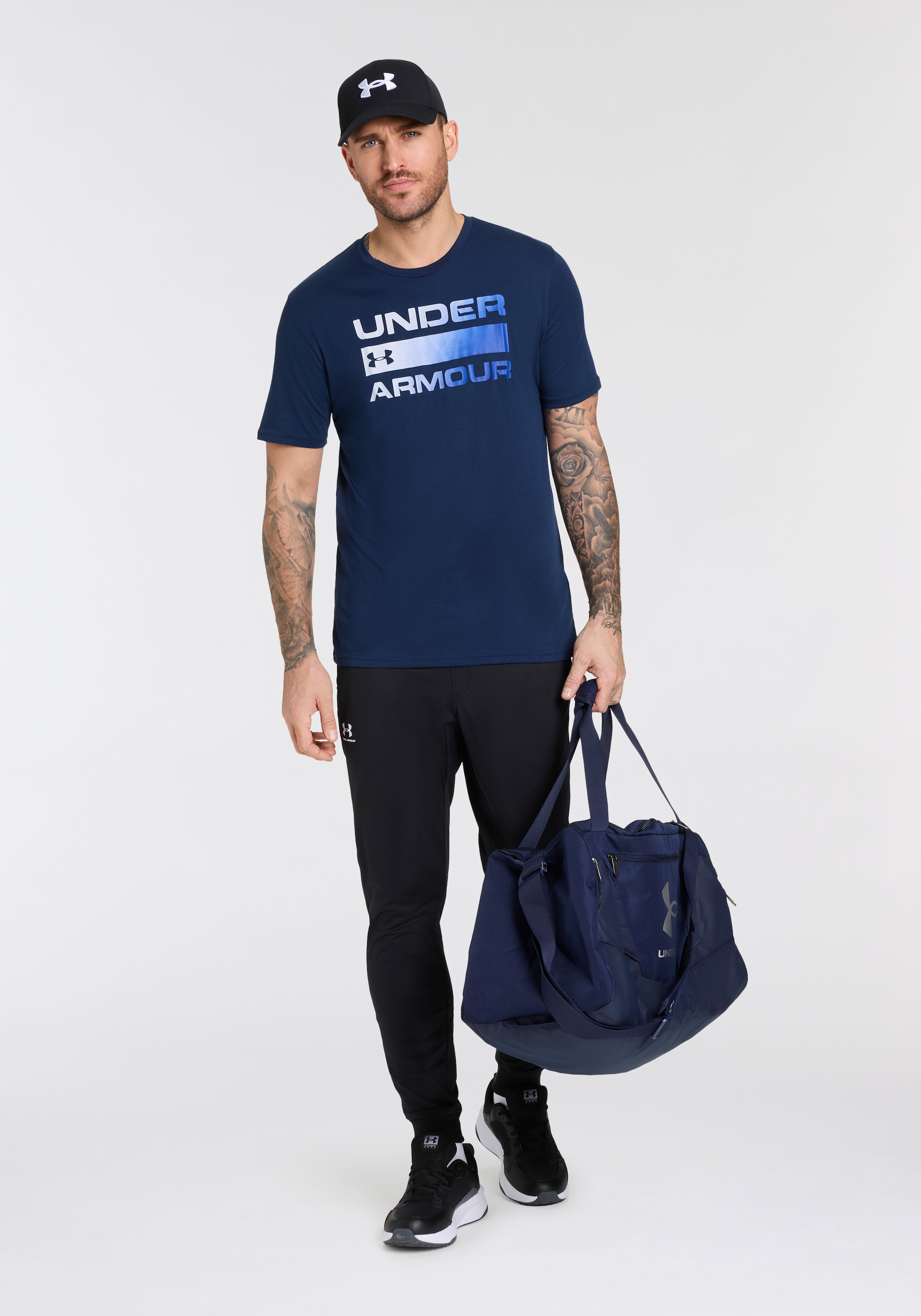 Under Armour® »UA TEAM ISSUE WORDMARK SS« leichtes Kurzarmdesign, Rundhalsausschnitt