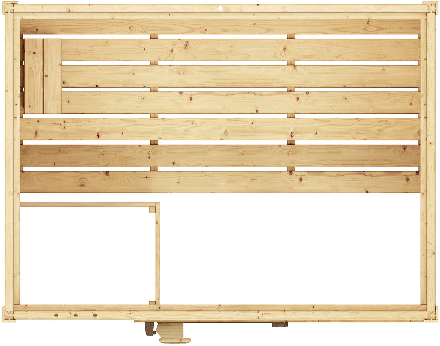 weka Sauna »Massivholzsauna VALIDA 2« Blockbohlen, moderne Ganzglastür