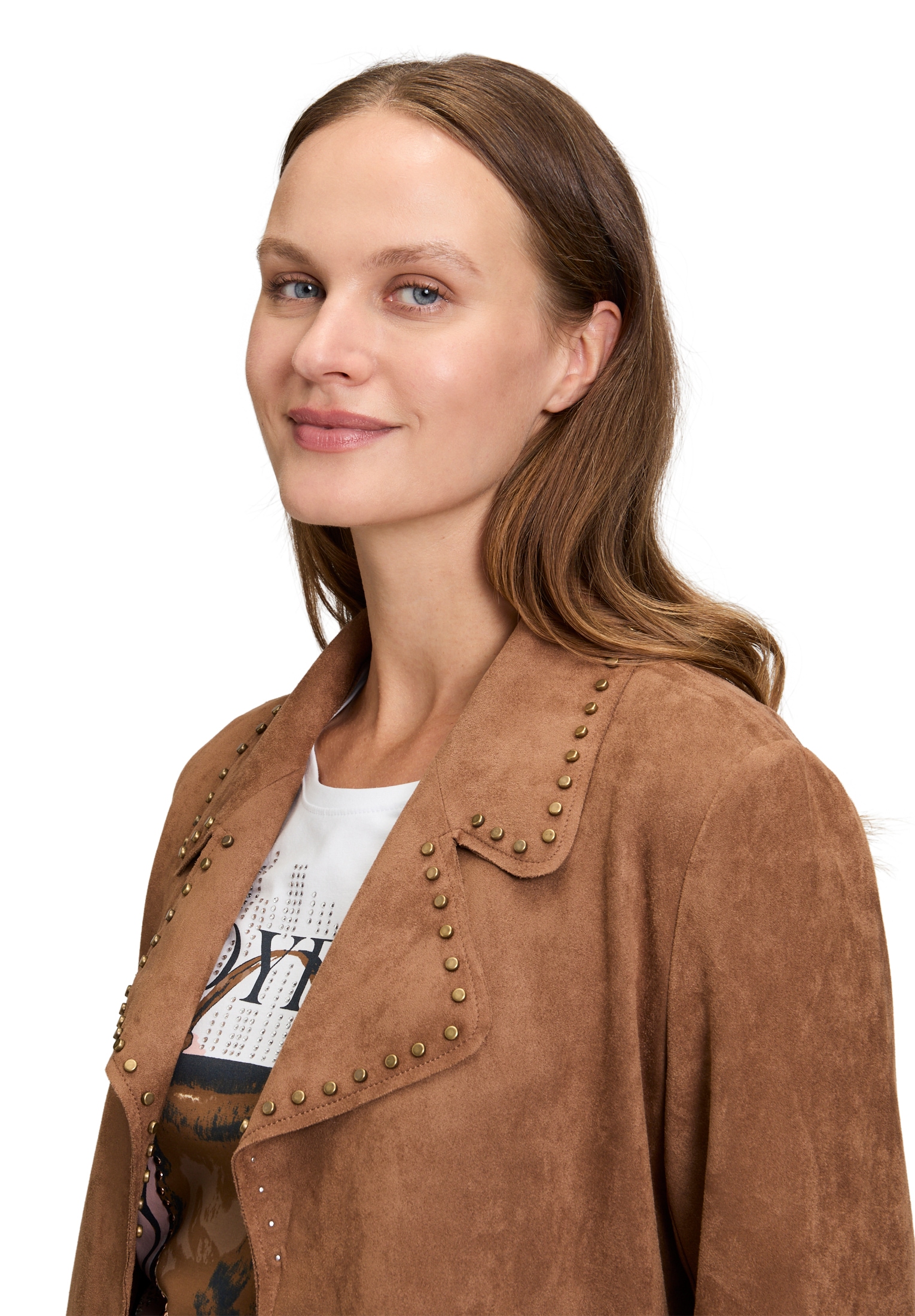 Betty Barclay Lederimitat-Blazer »Kunstleder-Jacke mit Nieten«