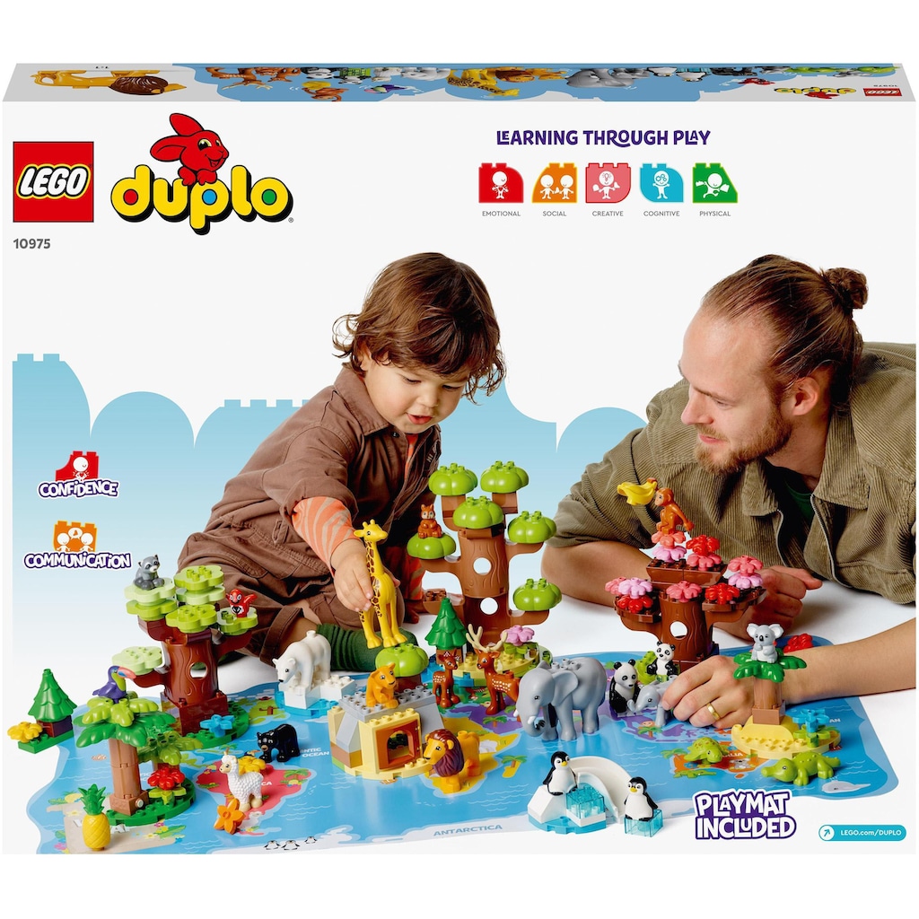 LEGO® Konstruktionsspielsteine »Wilde Tiere der Welt (10975), LEGO® DUPLO«, (142 St.)