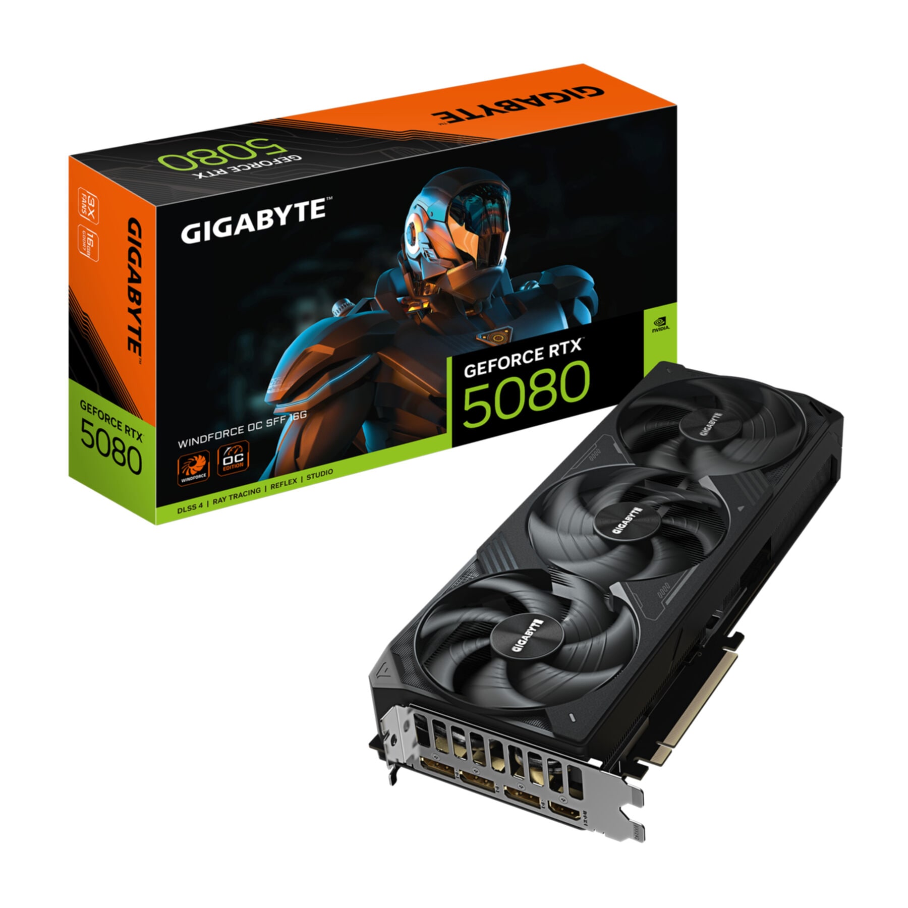 Gigabyte Grafikkarte »GeForce RTX 5080 WINDFORCE OC SFF 16G Grafikkarte - 16 GB GDDR7, 256 B«