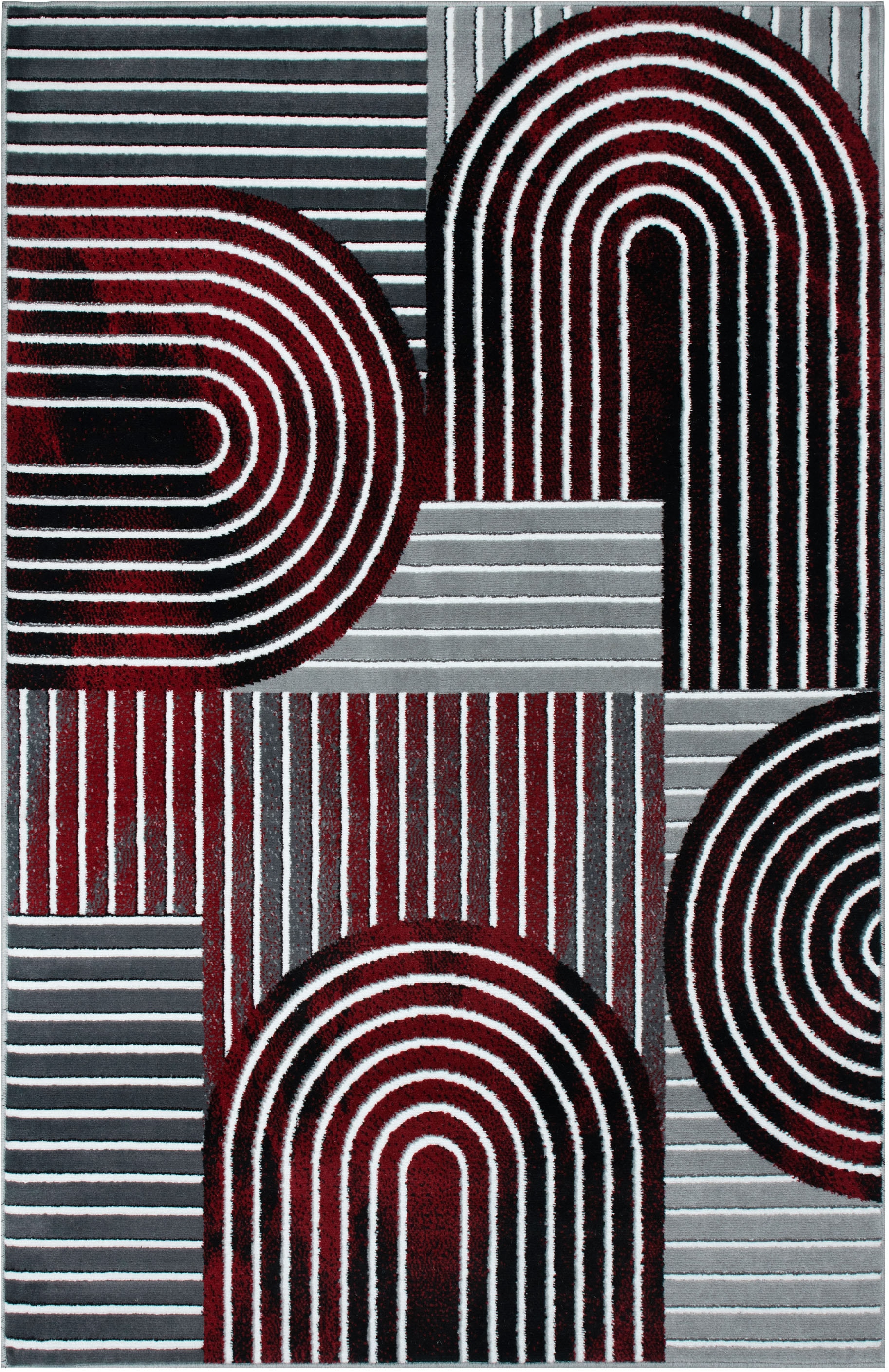 OTTO home Teppich »Lysandra« rechteckig 8 mm Höhe 3D-Effekt, softer Kurzflor, pflegeleicht, leichter Glanz, Scandi-Look