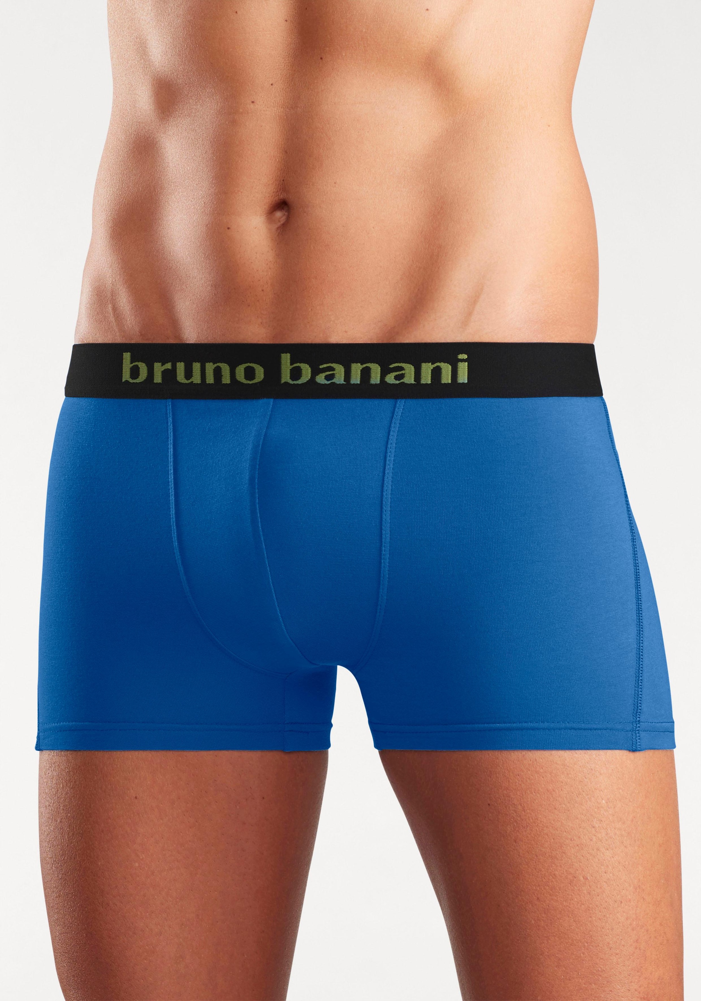 Bruno Banani Boxer, (Packung, 4 St.), mit farbigen Marken-Schriftzug am Bündchen