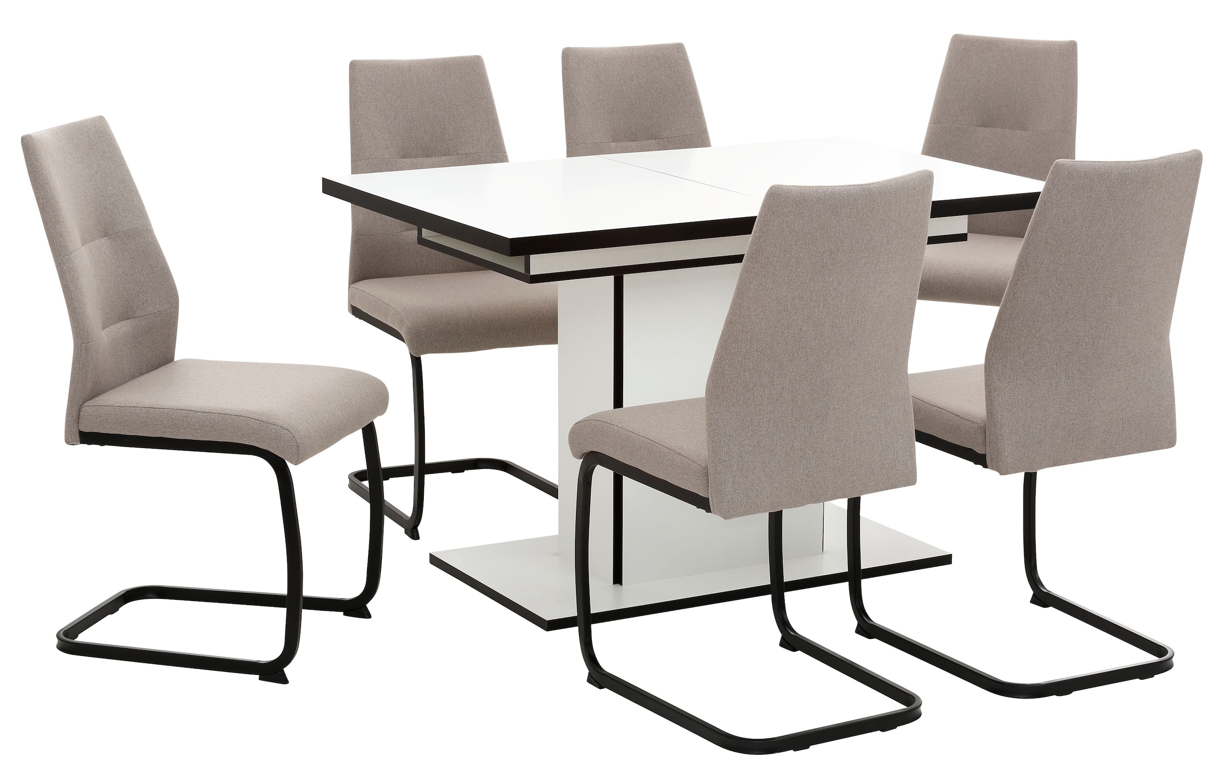 HELA | 6 waterfree Stühle), (Set, UNIVERSAL 7 Stuhlbezug Tisch 1 Ökotex tlg., zertifiziert, ausziehbar Essgruppe / cm, online -160 120 kaufen »Ariana«,