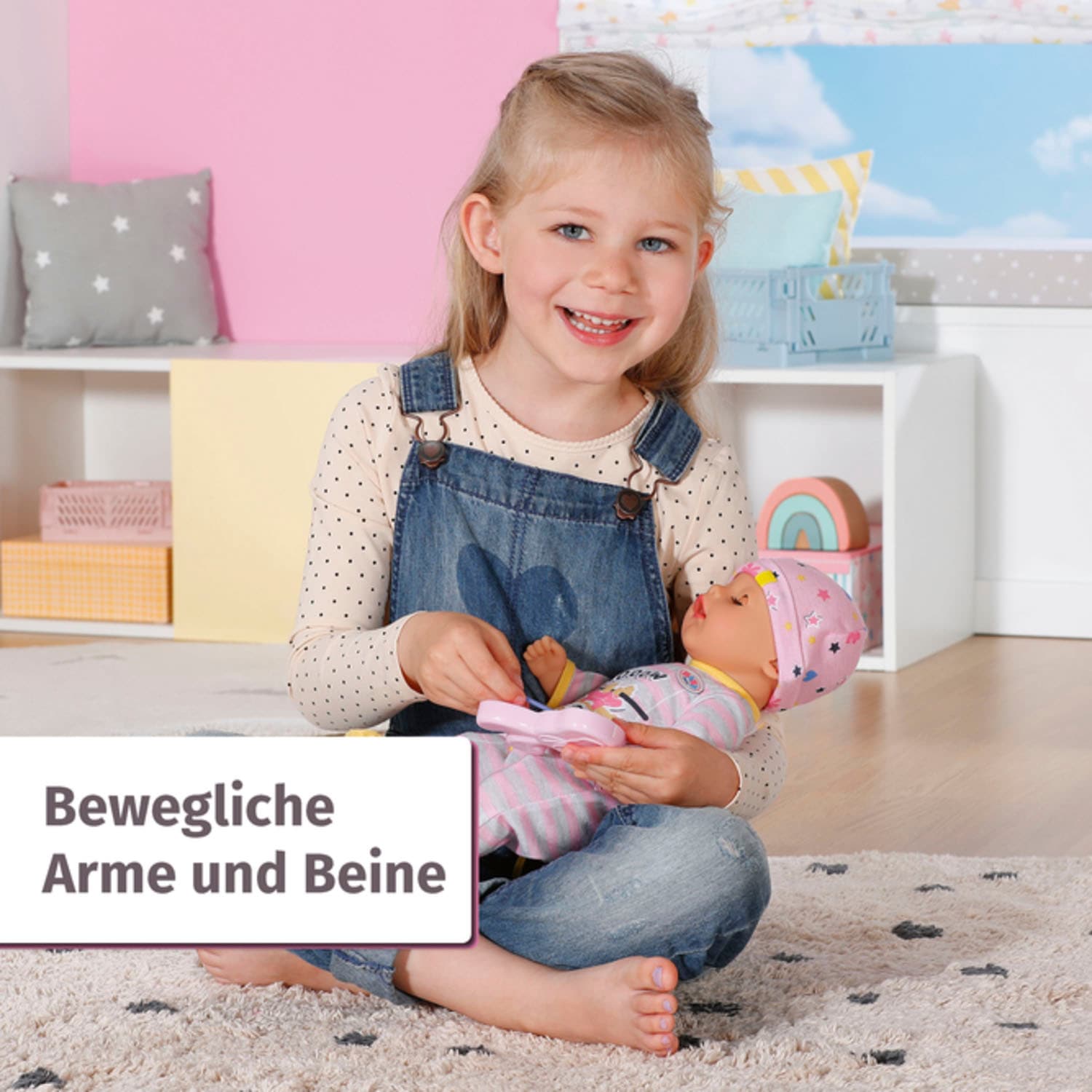 Baby Born Babypuppe »Soft Touch Little Girl, 36 cm«, mit lebensechten Funktionen