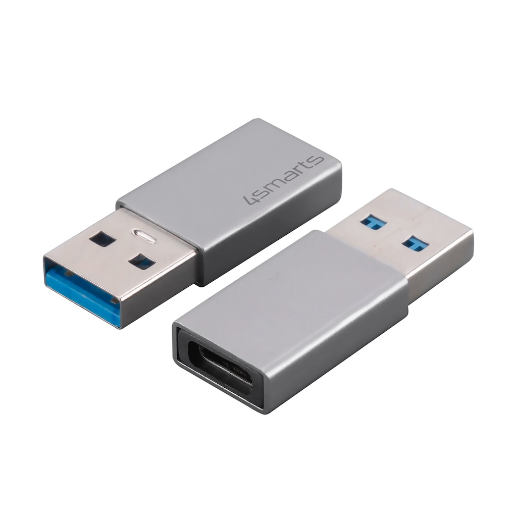 4smarts USB-Kabel »Passiver Adapter USB-A 3.0 auf USB-C - 2er Set«, USB 3.0 Typ A, USB, 10 cm