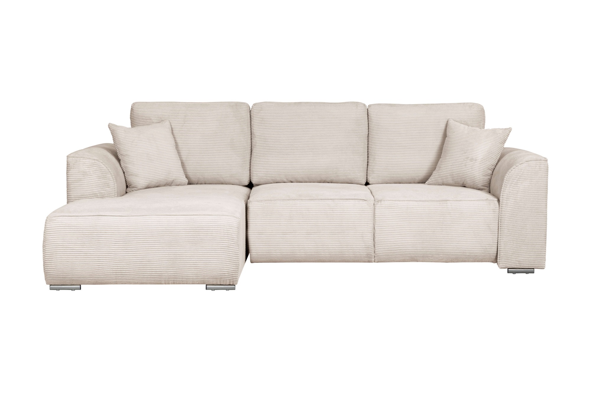 OTTO home Ecksofa »BEATRICE optionale Schlafsofa mit Bettkasten, B/T/H: 265/170/86 cm« L-Form, wahlweise auch mit Bettfunktion und Bettkasten