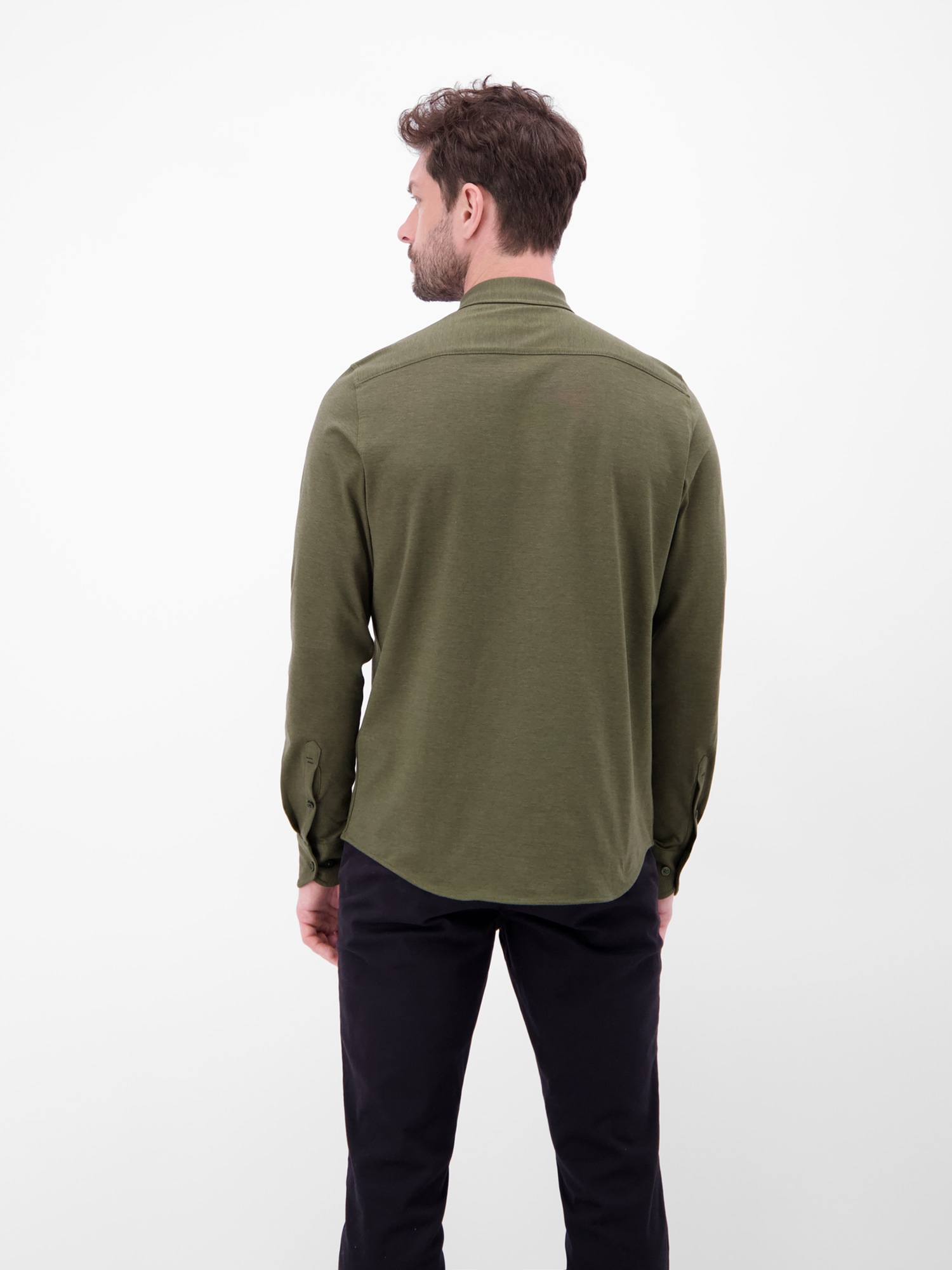 LERROS Langarmhemd »LERROS Herren Jerseyhemd, Stil trifft auf Komfort«