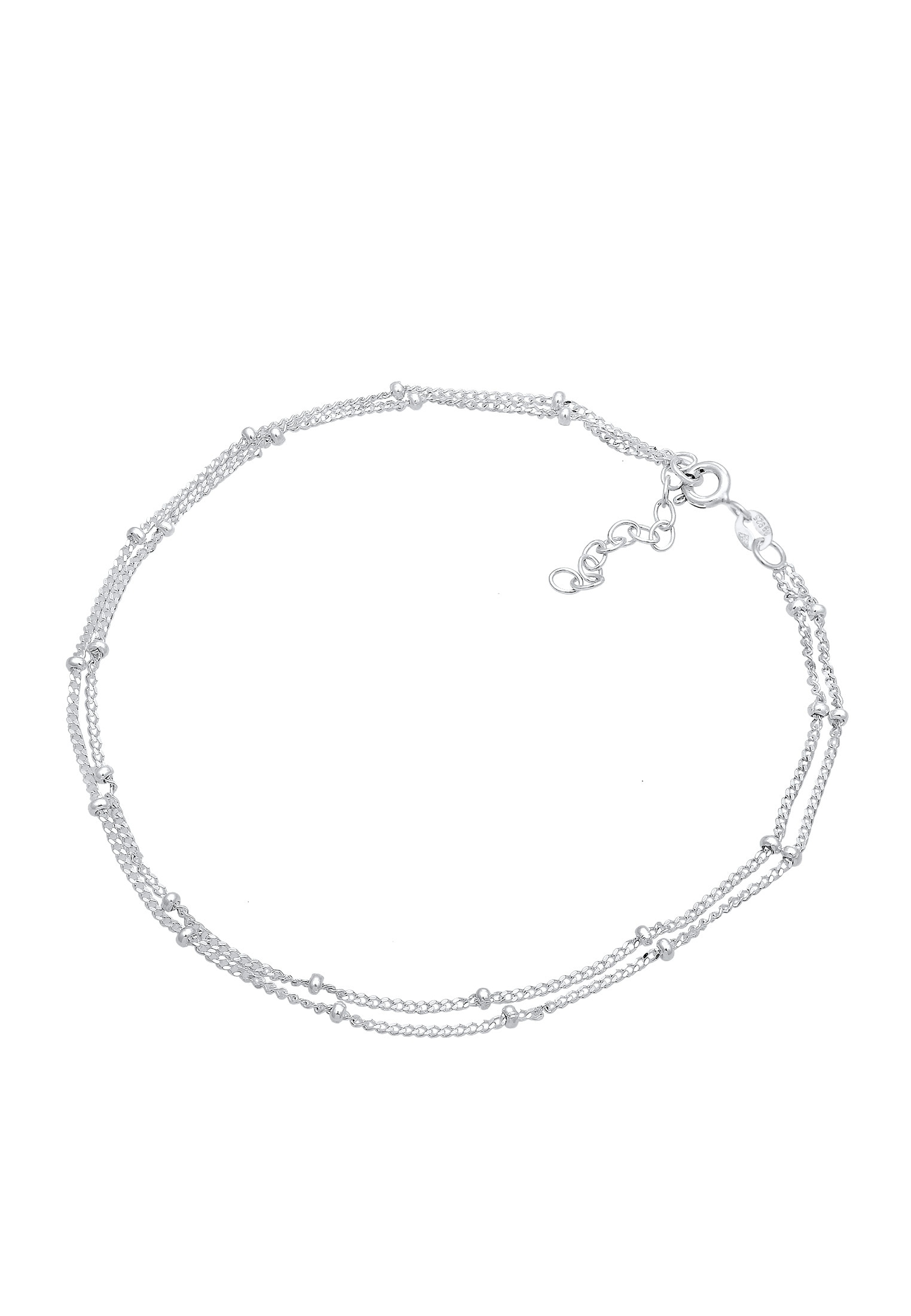 Elli Fußkette »Fußschmuck Fußkette mit Kugeln zeitlos 925 Silber«
