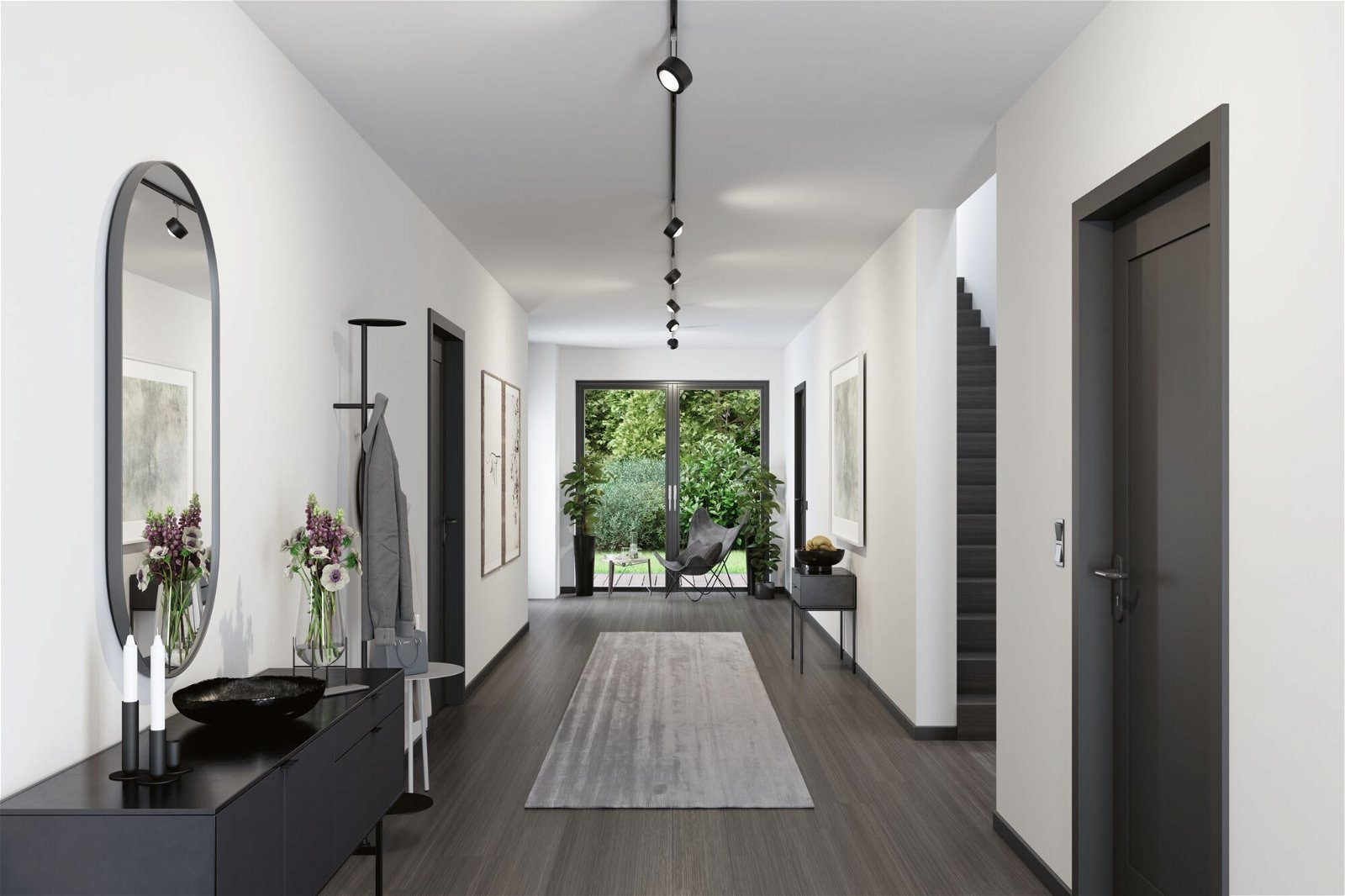 Paulmann Schienensystem-Leuchten »URail Schienenspot Aldan 533,8lm 8W 4000K 230V Schwarz matt, Schwarz« LED-Modul 1 Stk. Neutralweiß dimmbar Einzelspot