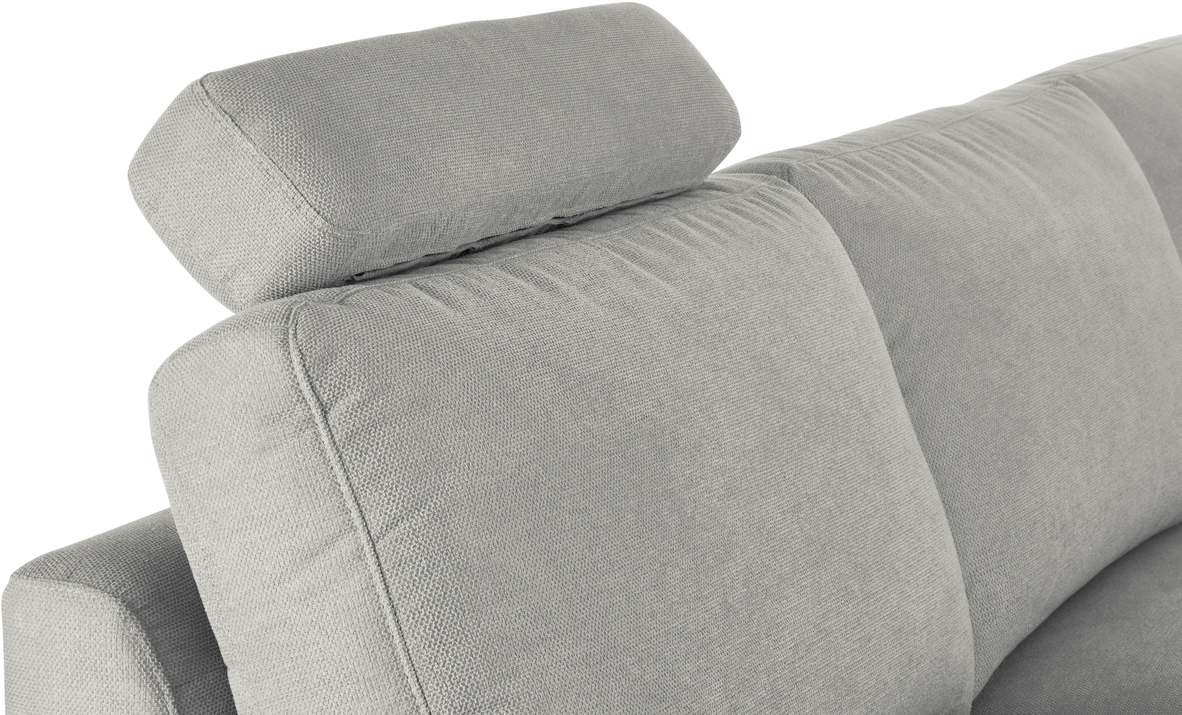 3C Candy Ecksofa »Lecce, wahlweise PUR-Schaumstoff oder Tonnentaschenfederkern«, Bett im 2,5-Sitzer, teilmotorische Schlaffunktion im Longchair, L-Form