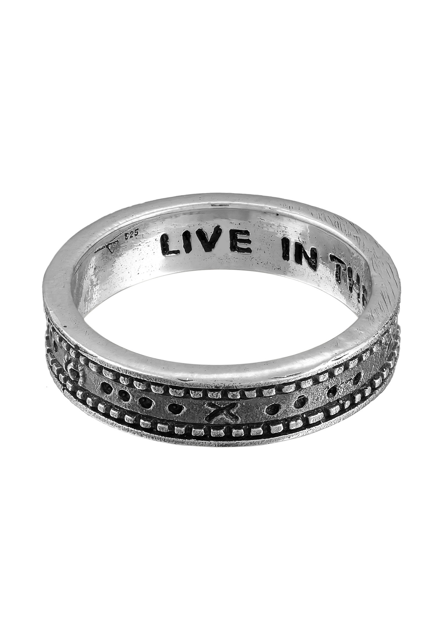 HAZE & GLORY Silberring »Ring Bandring - Universe 925 Silber«