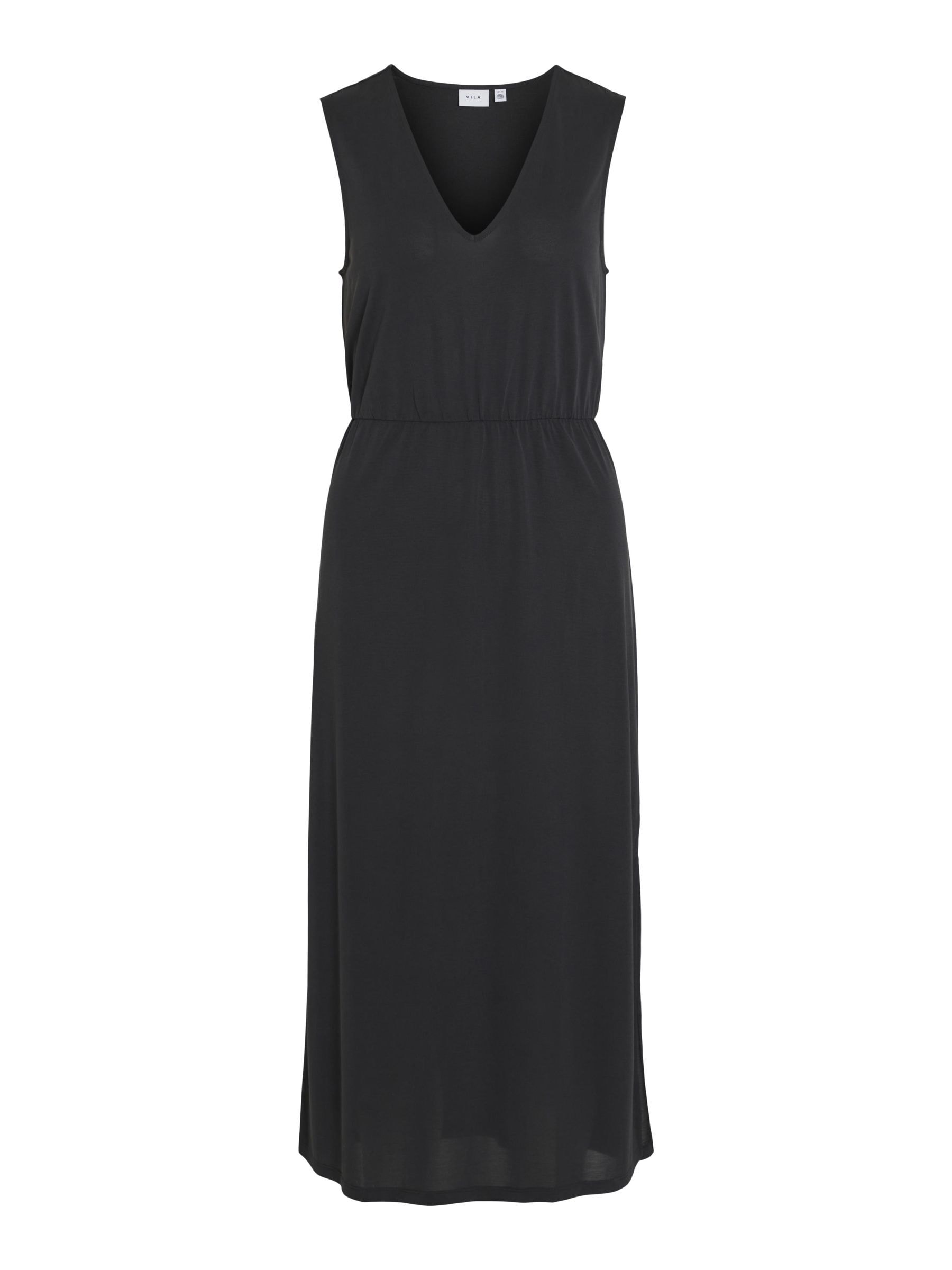 Vila Maxikleid »VIMODALA V-NECK S/L MIDI DRESS - NOOS«