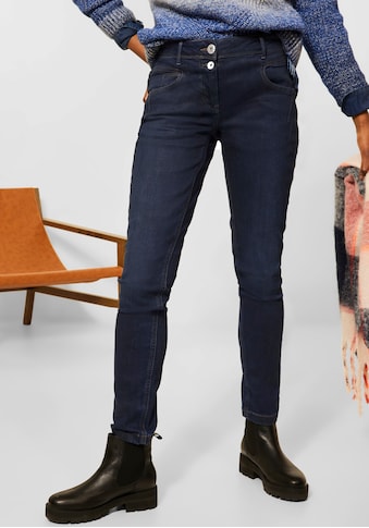 Cecil Slim-fit-Jeans, mit dunkelblauer Waschung und leichtem Schimmer kaufen
