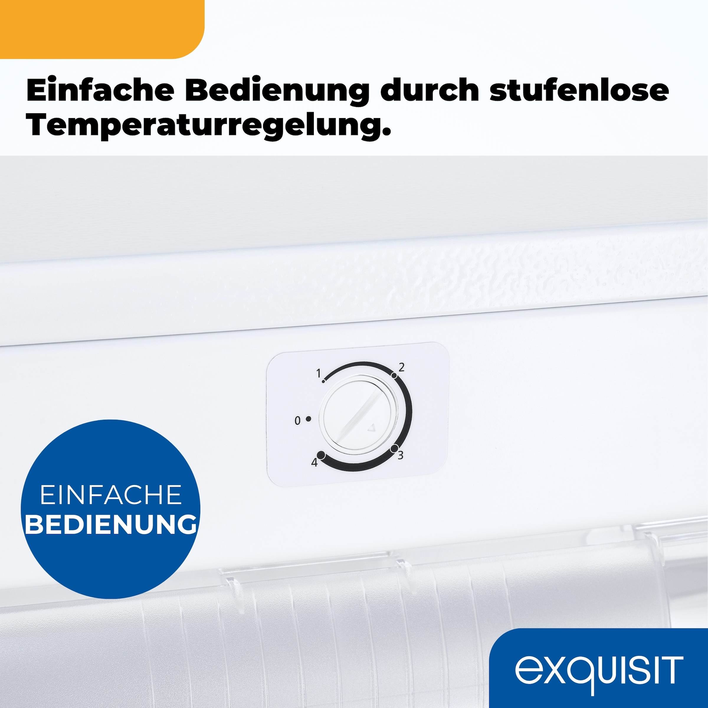 exquisit Gefrierschrank »GS230-H-050C weiss« 144 cm hoch 54 cm breit Perfekt für Ihre Küche: flexibel, praktisch & klar strukturiert
