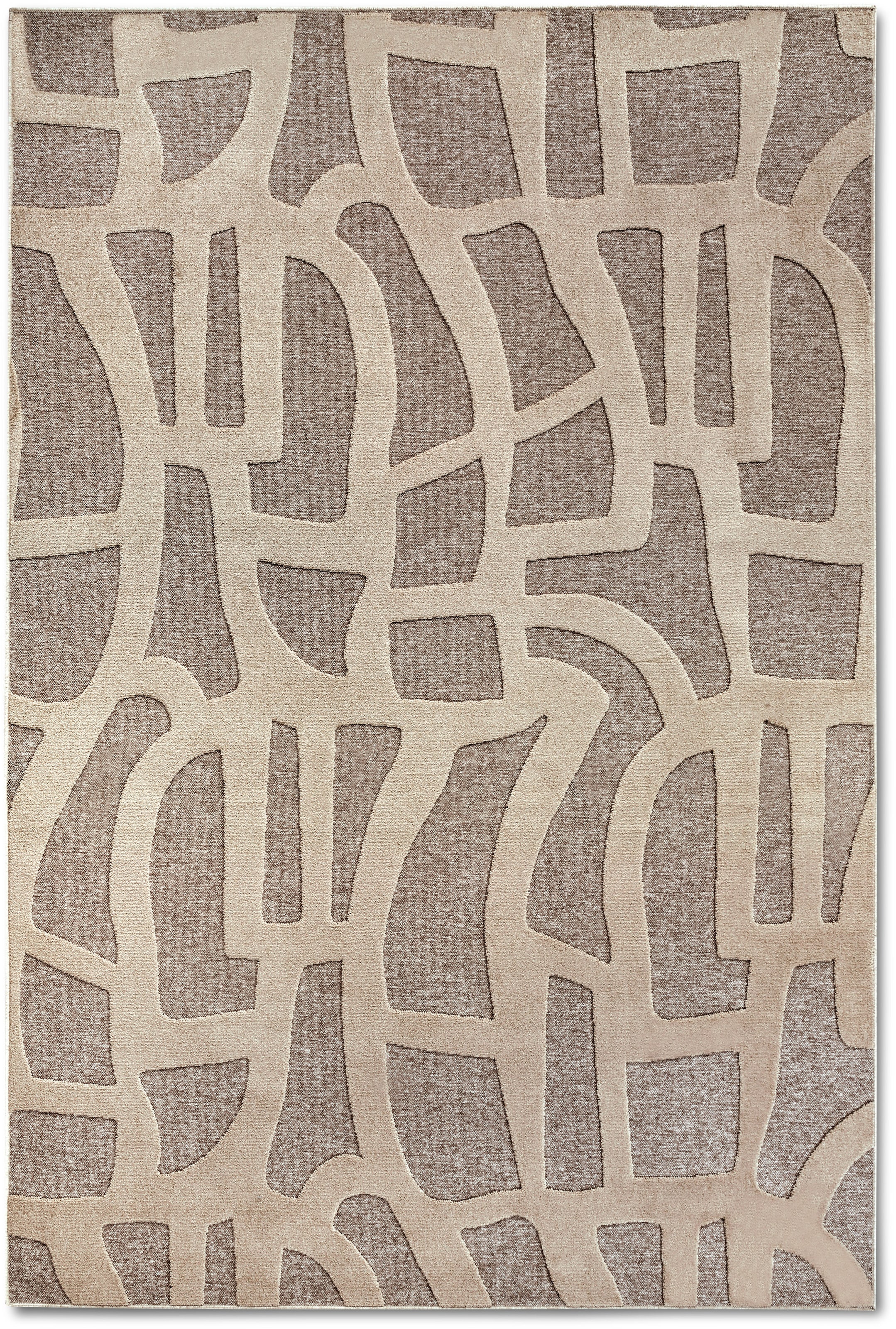 Villeroy & Boch Teppich »Therese« rechteckig 5,5 mm Höhe Wohnzimmer, Schlafzimmer, Modern, Hoch-Tief Effekt, Flur