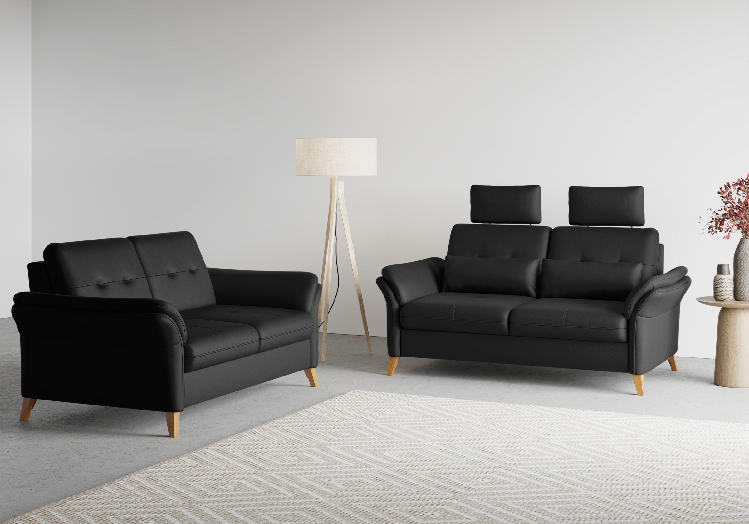 sit&more 2-Sitzer »Göteborg«, inklusive Sitztiefenverstellung und Federkern