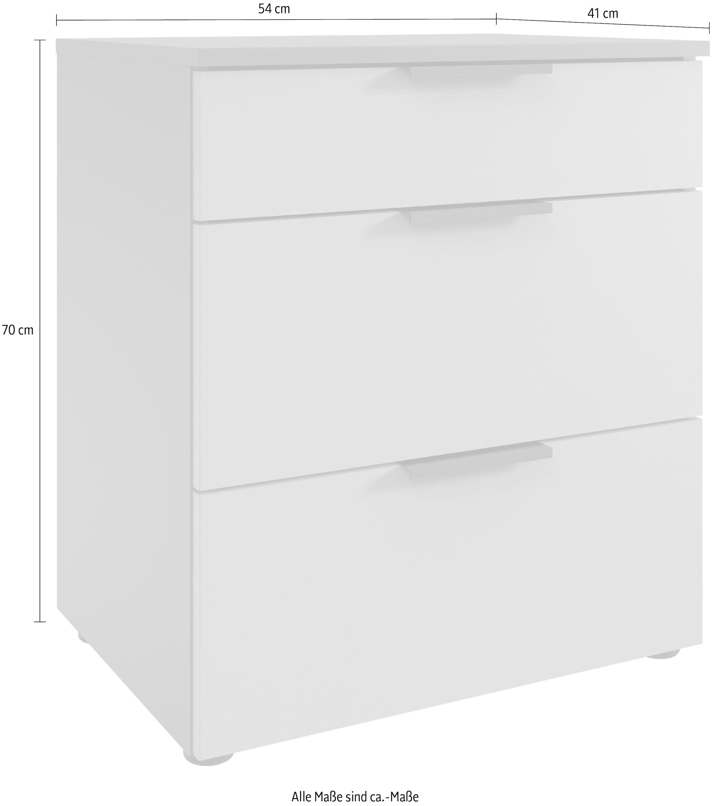 Wimex Nachtkommode »Oxford by fresh to go, mit Schubladen, in 2 Größen« 54cm breit,41cm tief, wahlweise in 2 Höhen,  Mit Soft-close Beschlägen