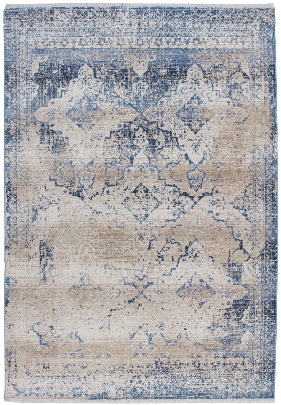 Arte Espina Teppich »Antigua 525«, rechteckig, 9 mm Höhe, Fransenteppich im Vintage-Design, brillantes Farbenspiel