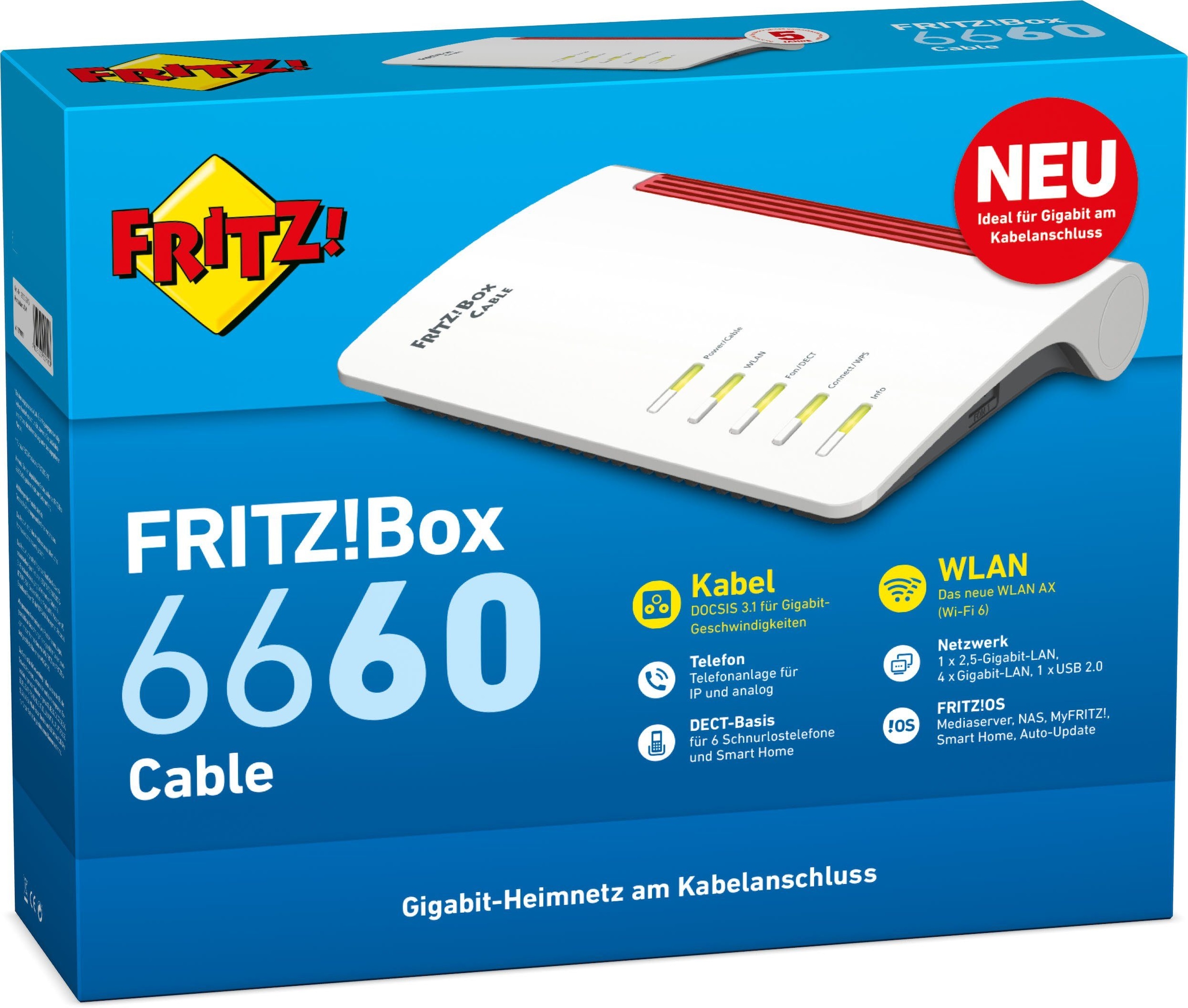 AVM WLAN-Router »FRITZ!Box 6660 Cable«, (1 St.)