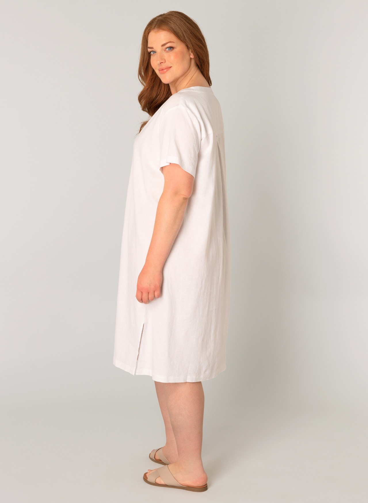 Base Level Curvy Tunikakleid »Yacinthe«, mit Leinen