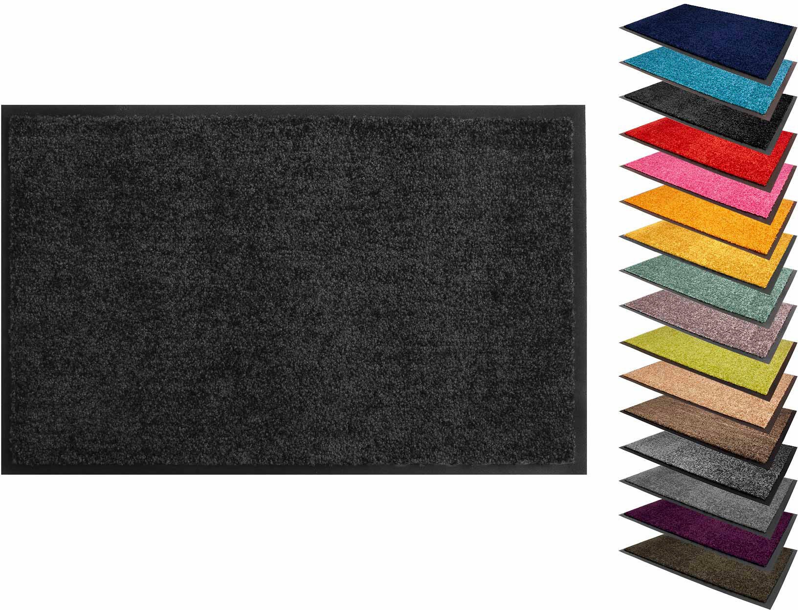 Primaflor-Ideen in Textil Fußmatte »Schmutzfangmatte CLEAN PRO«, rechteckig, 8 mm Höhe, Uni-Farben, UV-beständig, strapazierfähig, waschbar