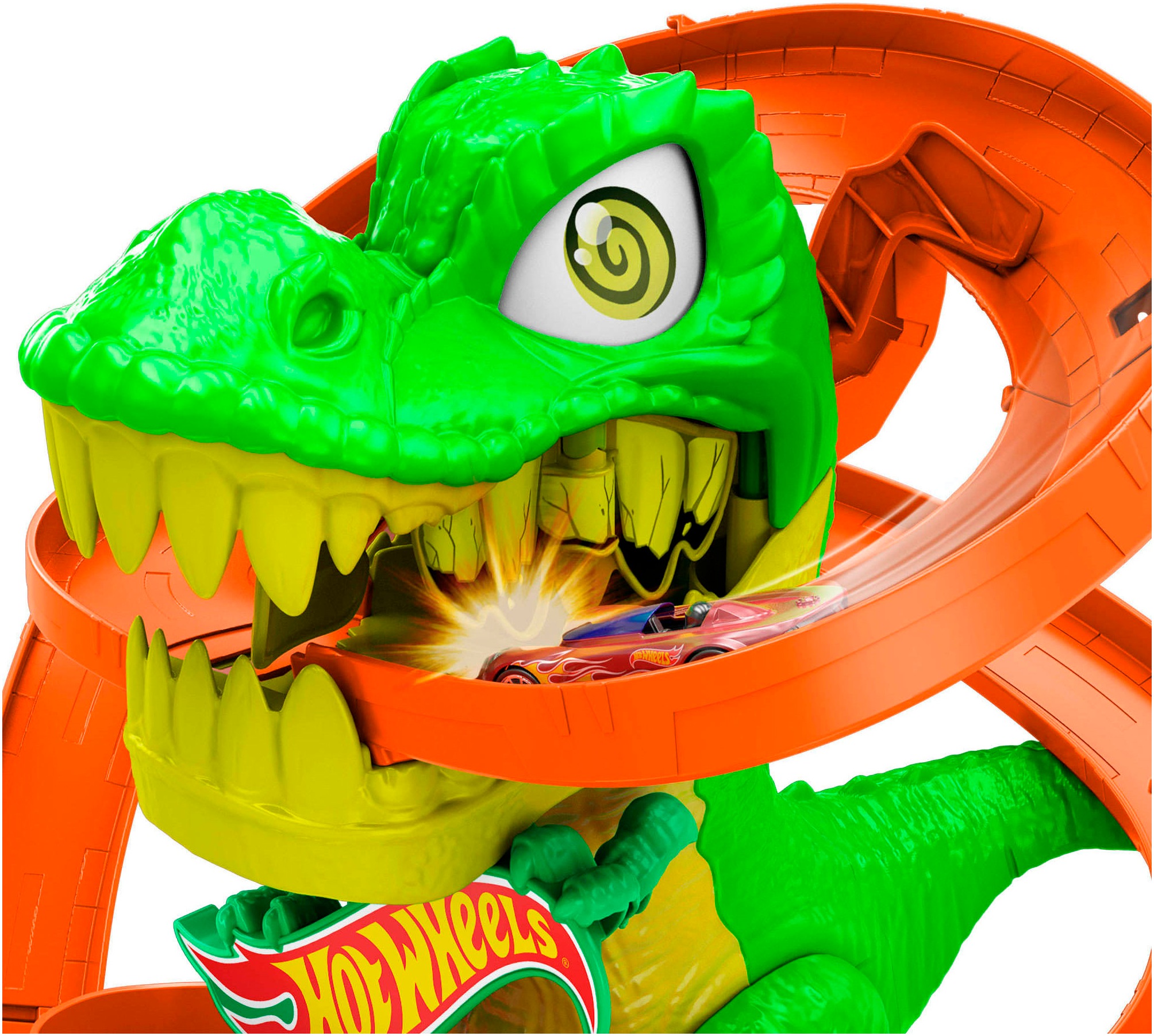 Hot Wheels Autorennbahn »Hot Wheels City T-Rex-Schlacht«