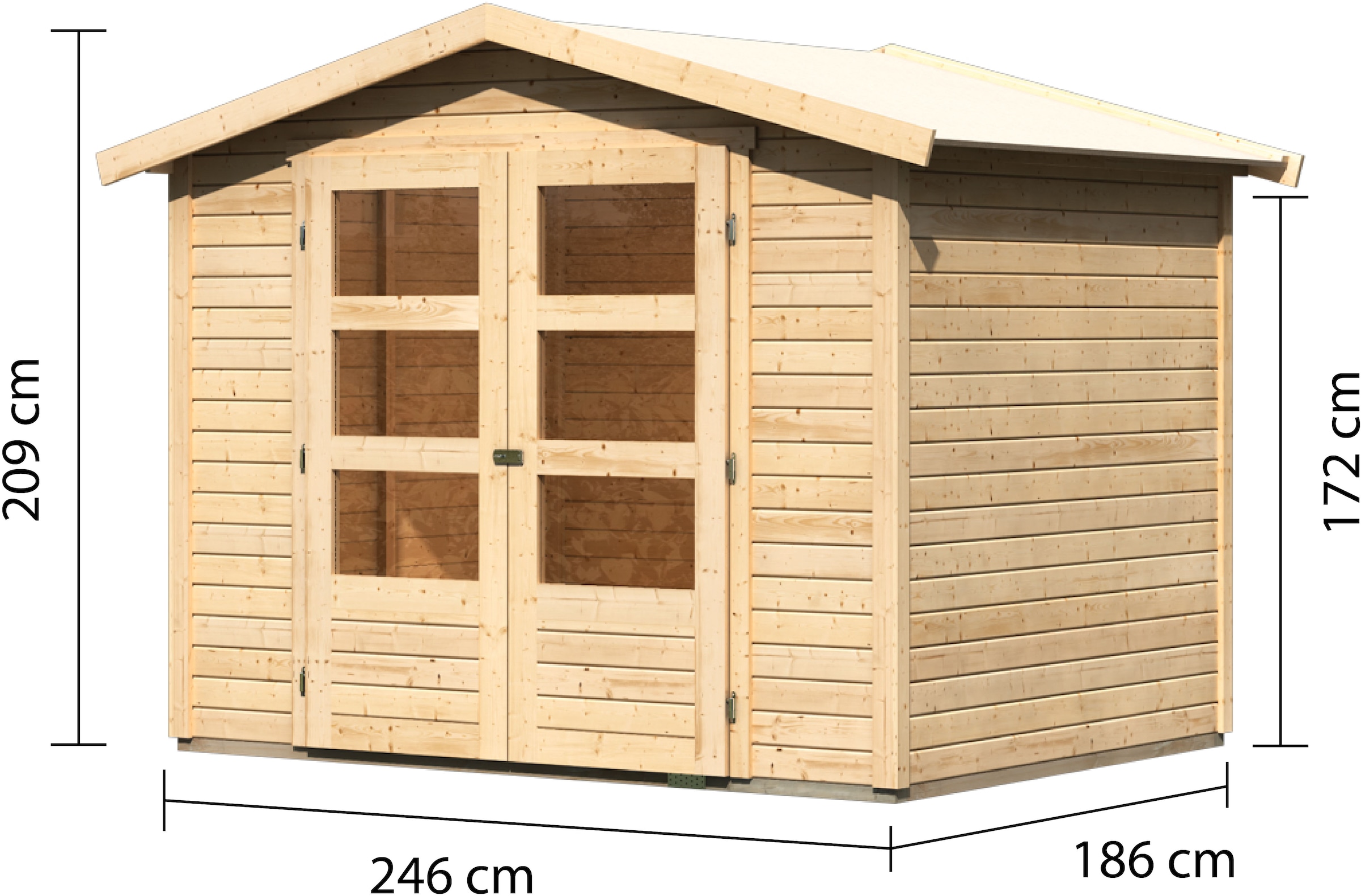 KONIFERA Gartenhaus »Osterbek 3«