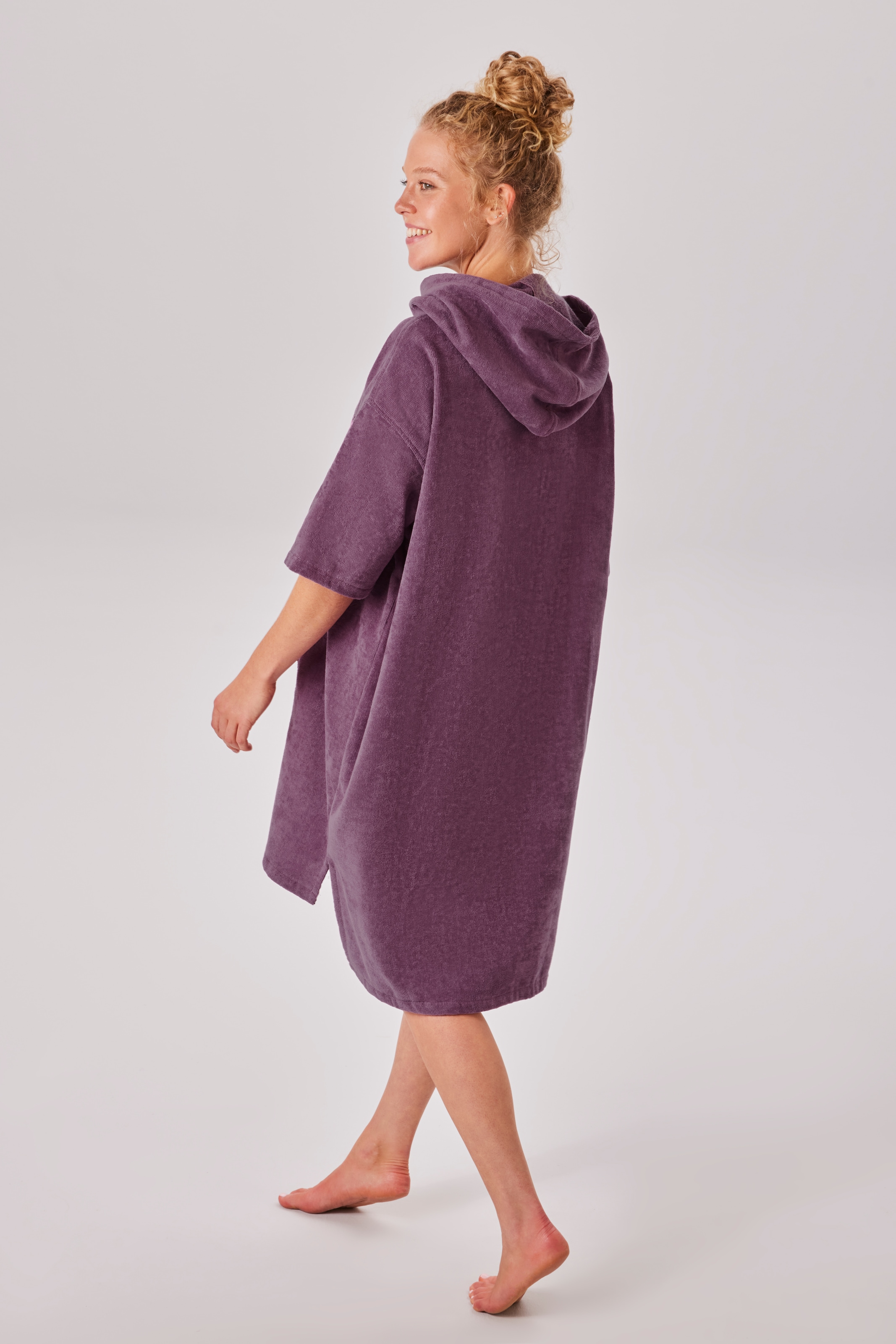 KangaROOS Badeponcho »Summer, ideal für Sauna, Spa & im Urlaub, Damen & Herren« 1 Stk. tlg., Surfponcho, mit Bauchtasche, 100% Baumwolle, Frottee