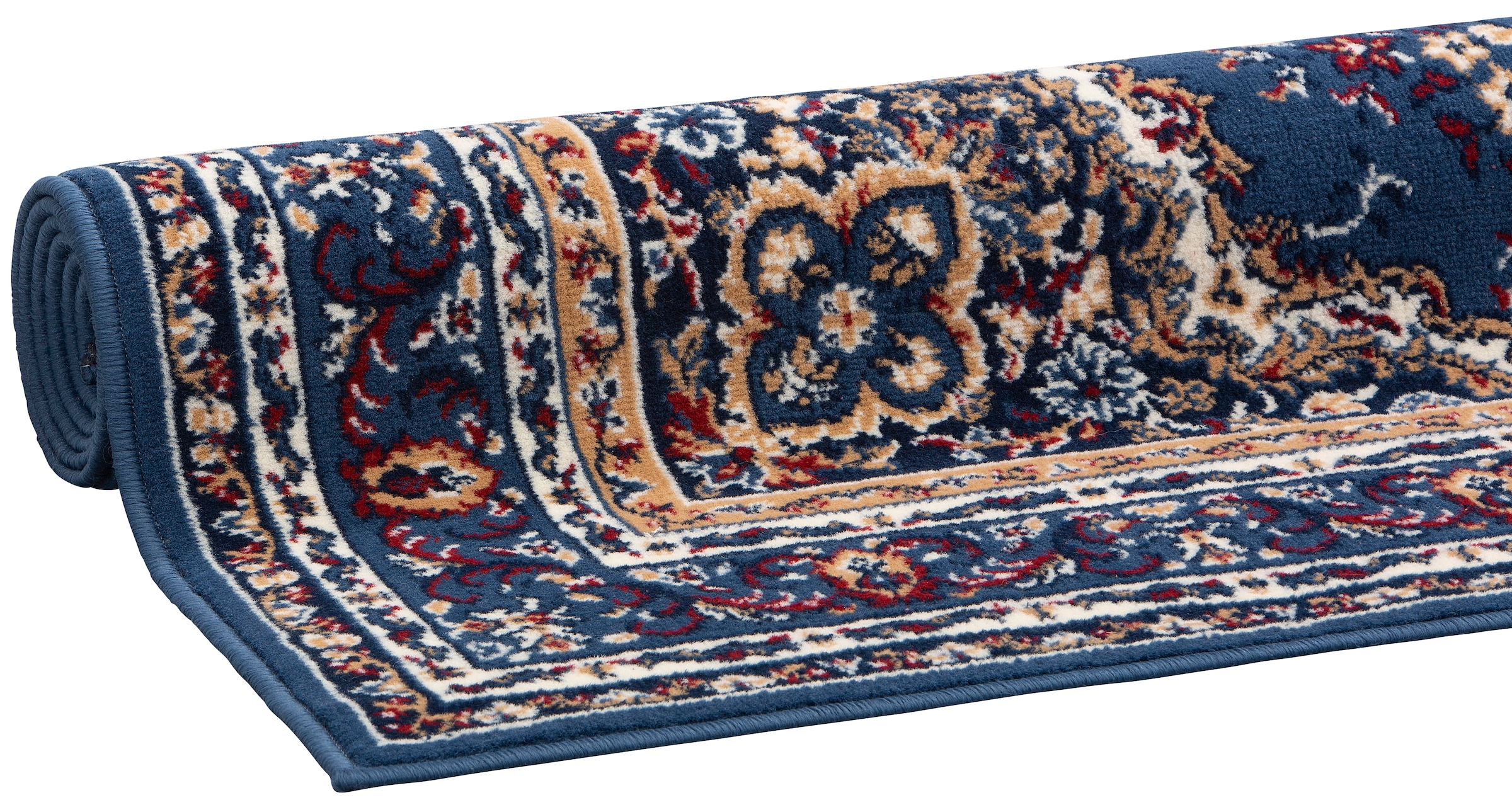 OTTO home Teppich »Oriental, Made in Belgium« rechteckig 7 mm Höhe Orient-Optik, mit Bordüre, Teppich, Kurzflor, Weich, Kundenliebling
