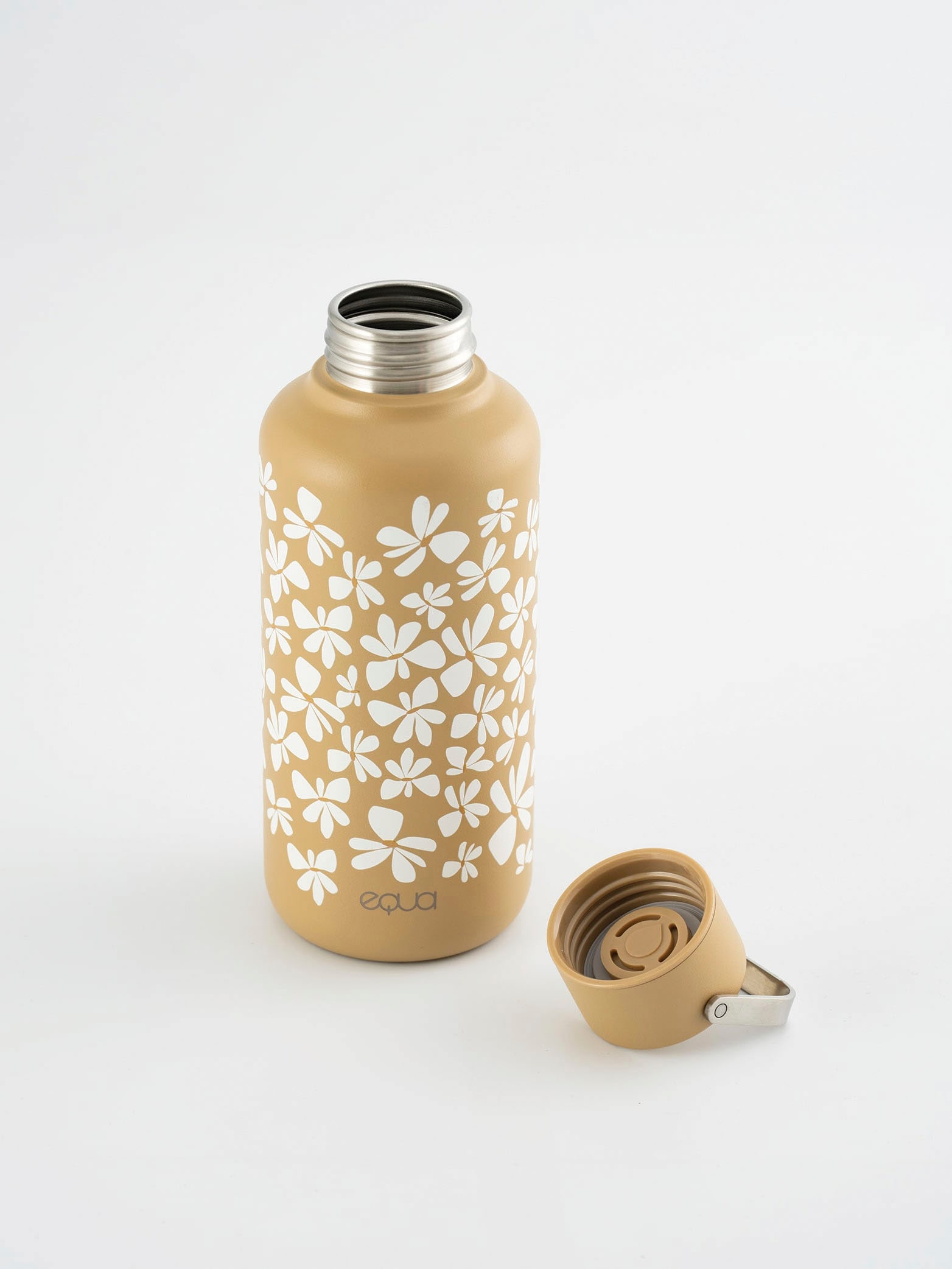 equa Trinkflasche »Timeless Des Fleurs 600 ml«, Edelstahl