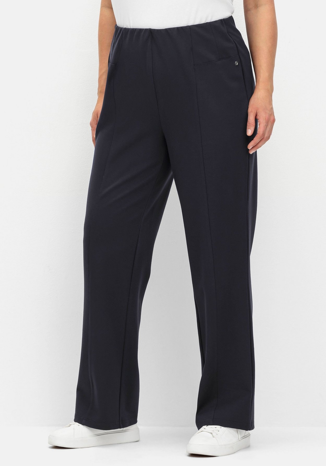 Sheego Schlupfhose »Gerade Hose aus Interlock, mit elastischem Bund«