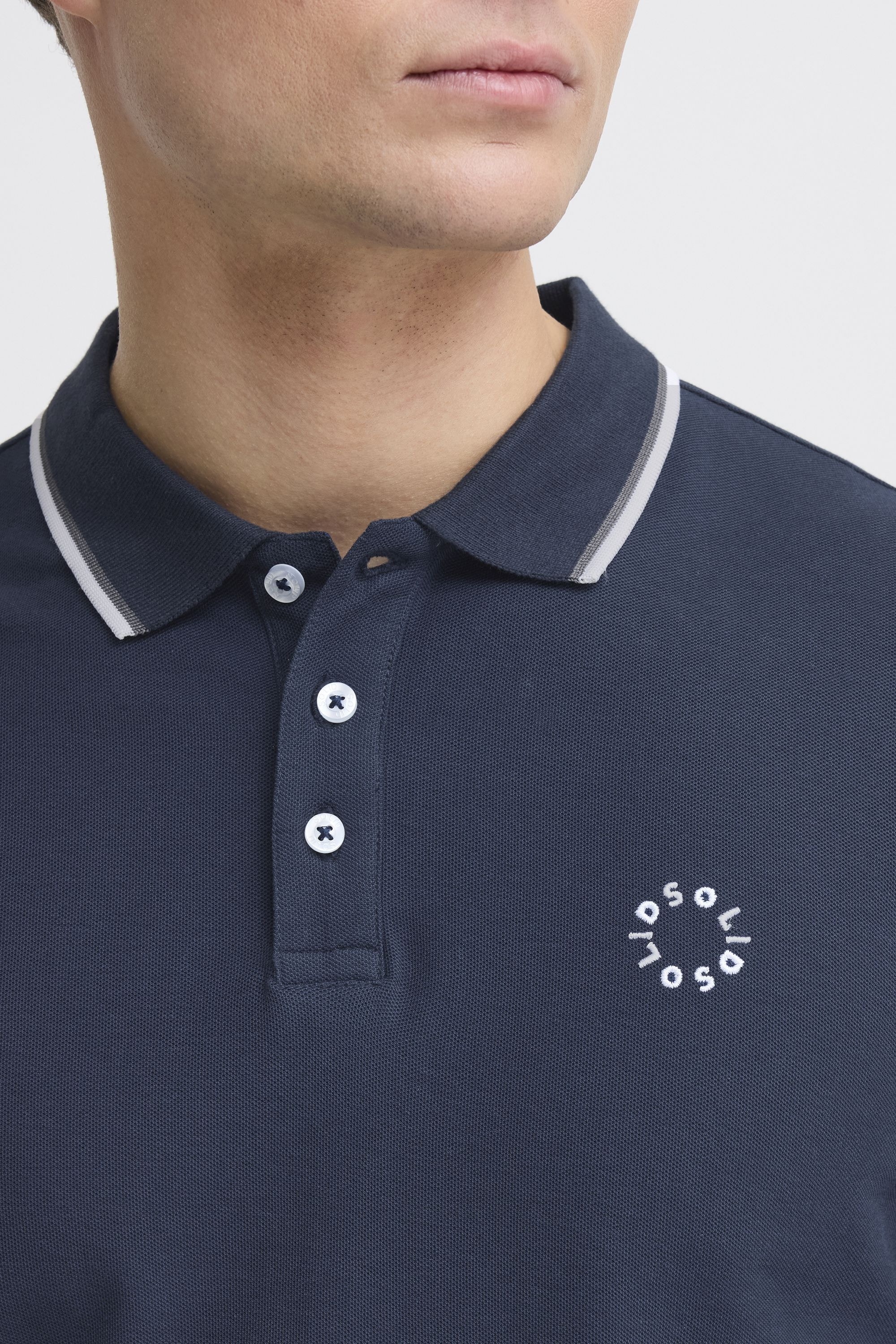 !Solid Langarm-Poloshirt »Langarm-Poloshirt SDHANGOR«