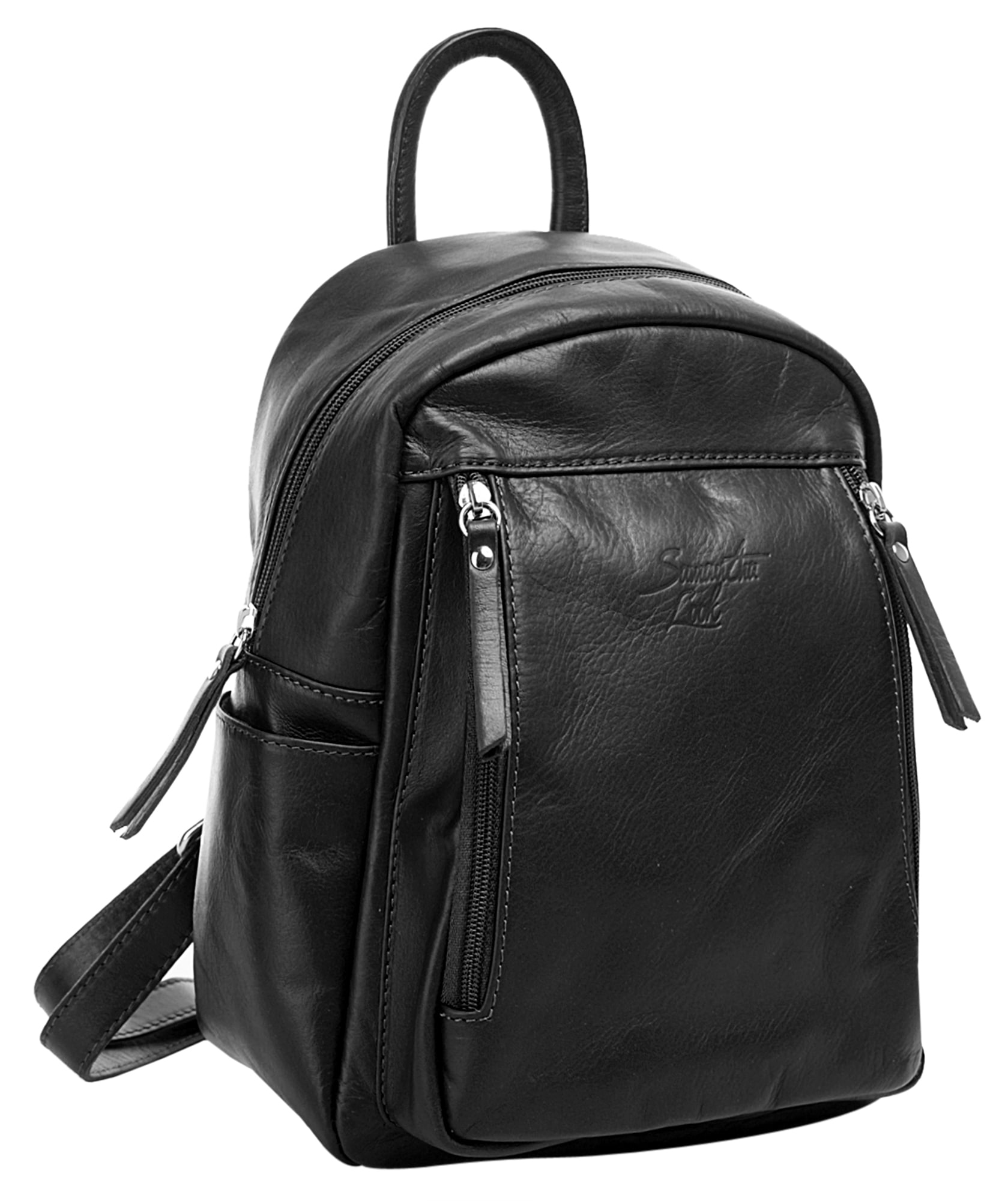 Samantha Look Cityrucksack, echt Leder, Made in Italy